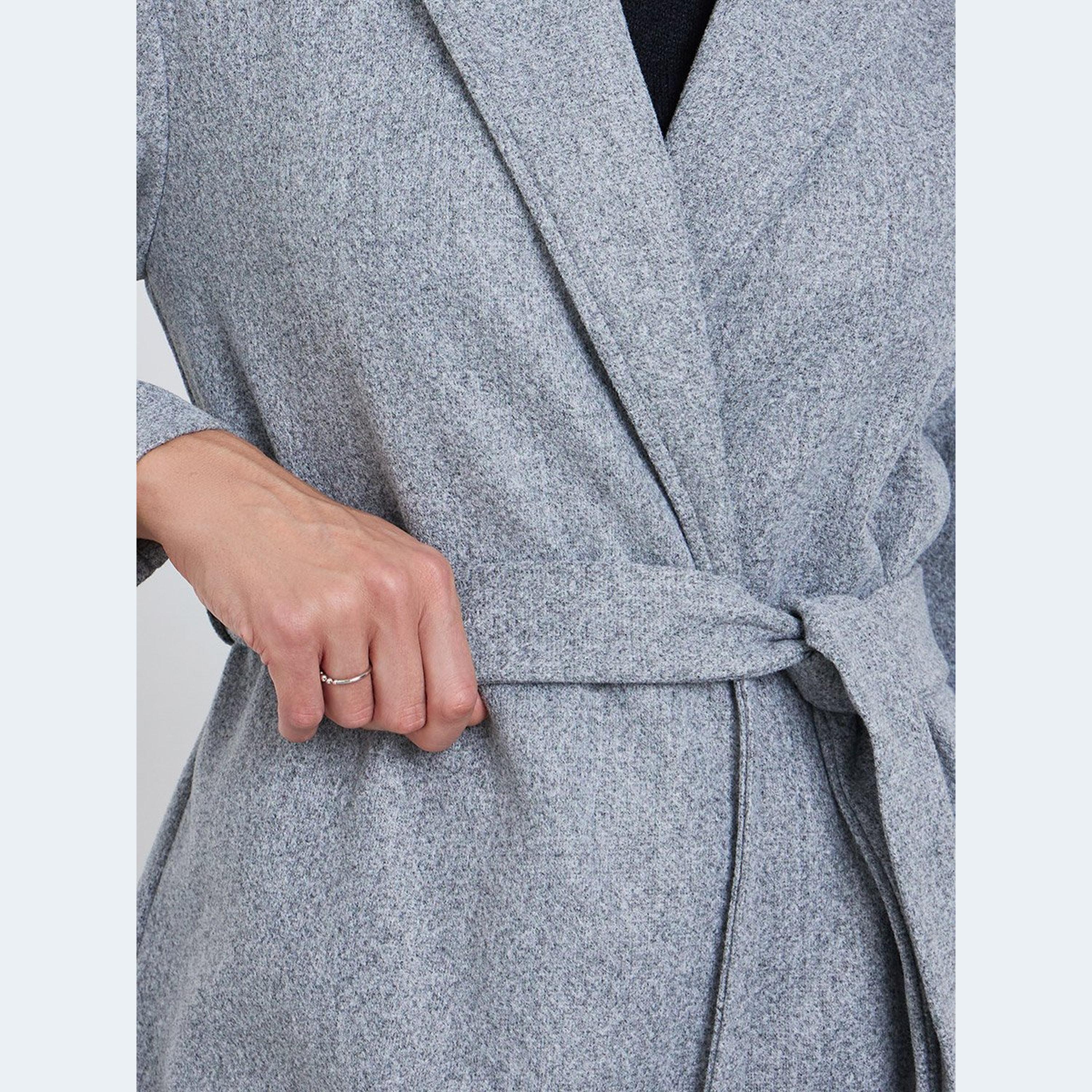 Styli Grey Regular Fit Belted Midi Coat-women-clothing-coatsandjackets-coats-image-3