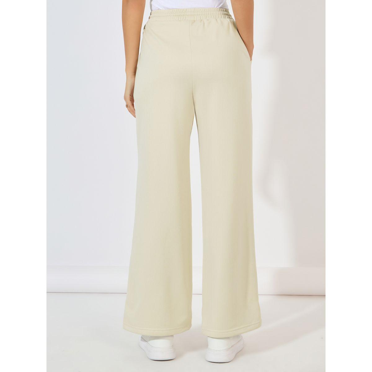 Styli Solid Wide Leg Joggers with Drawstring Closure-women-clothing-bottoms-joggers-image-4