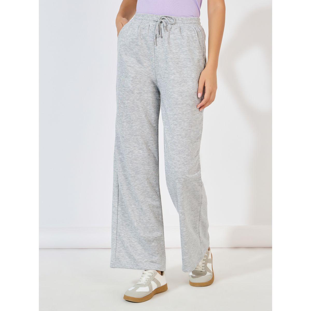 Styli Solid Wide Leg Joggers with Drawstring Closure-women-clothing-bottoms-joggers-image-2