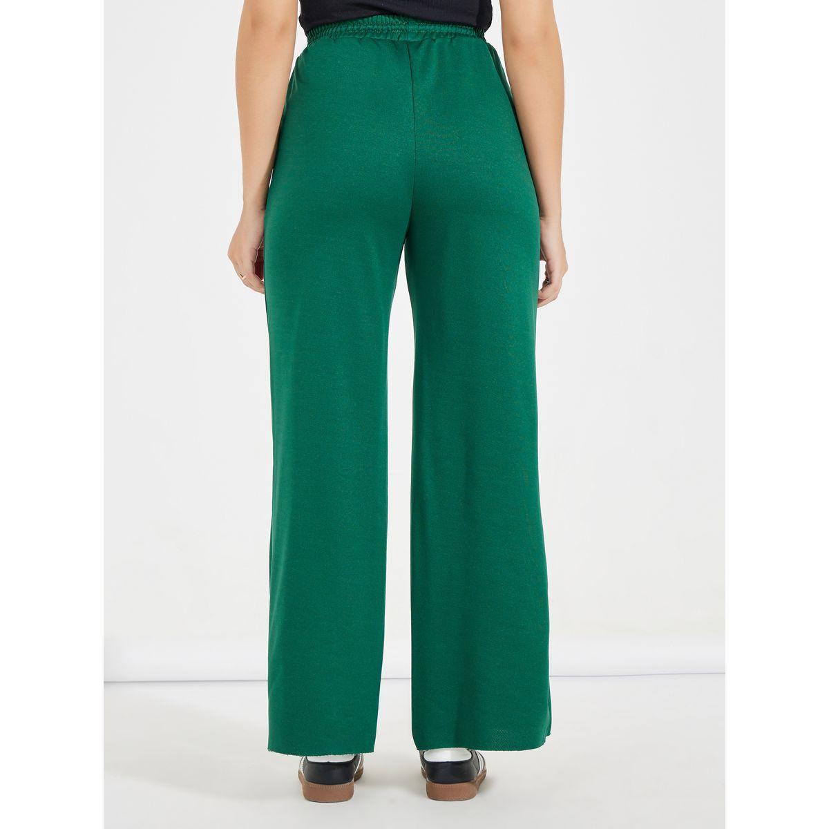Styli Solid Wide Leg Joggers with Drawstring Waistband-women-clothing-bottoms-joggers-image-4