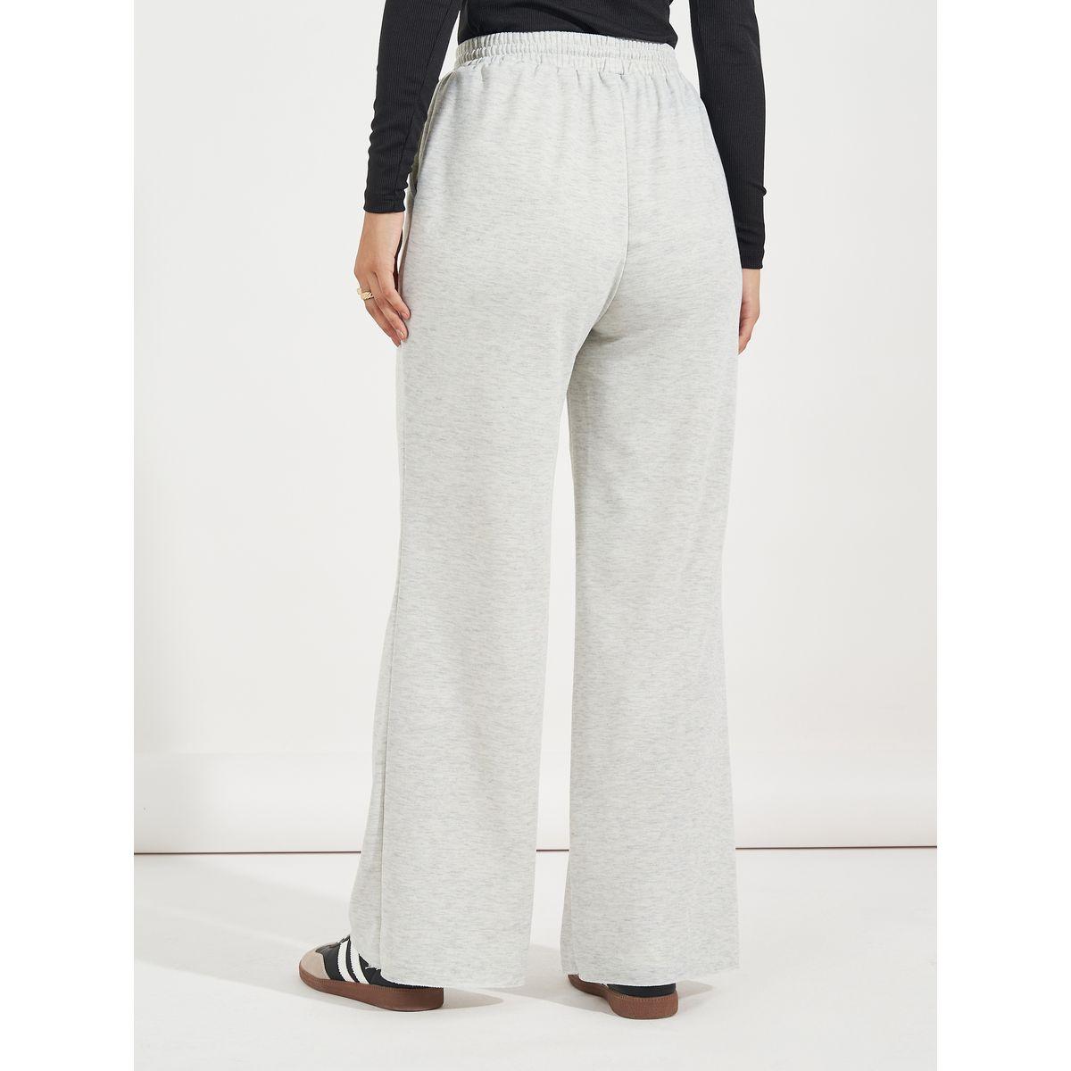 Styli Solid Wide Leg Joggers with Drawstring Waistband-women-clothing-bottoms-joggers-image-5