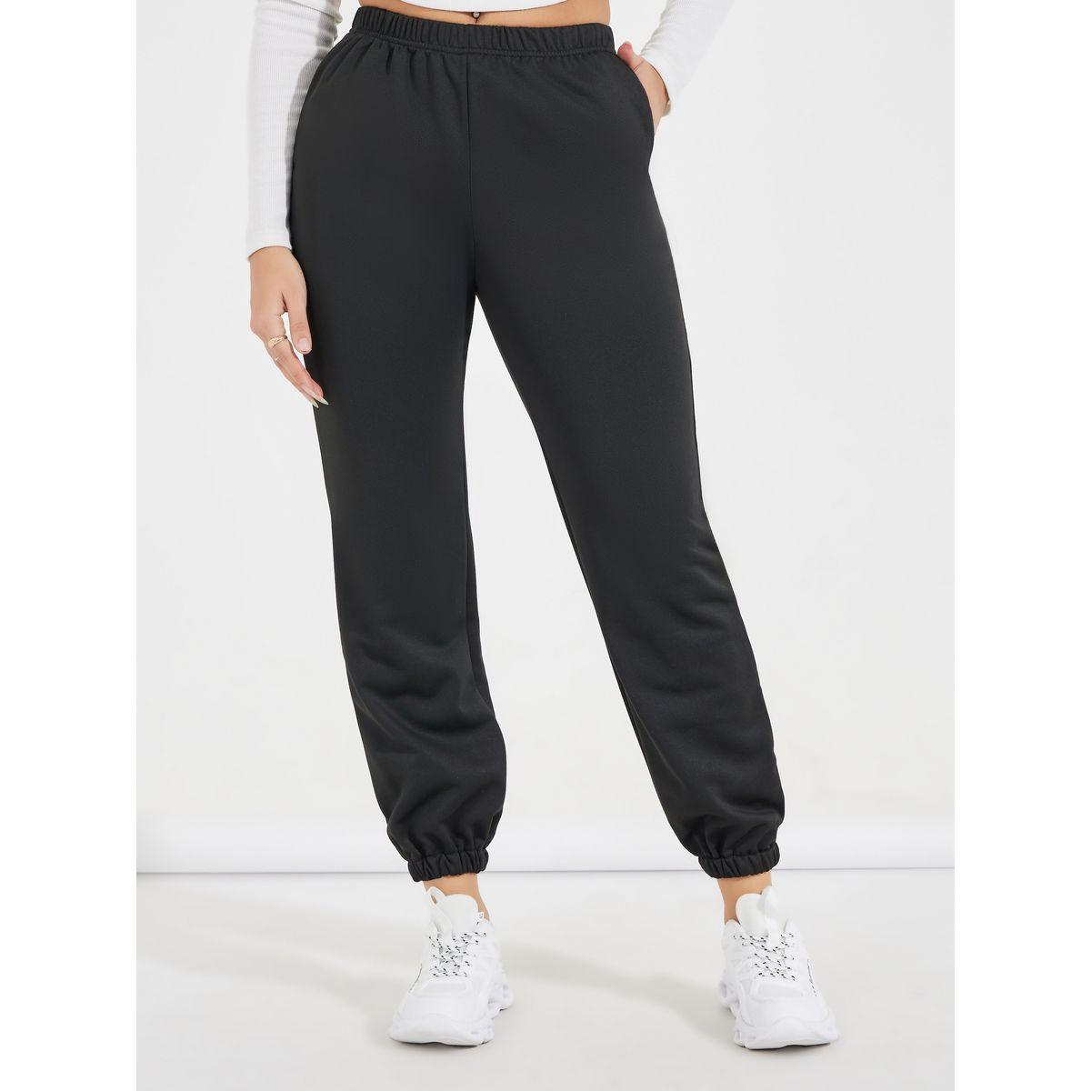 جوغر بخصر مطاطي مع حواف بأساور-women-clothing-bottoms-joggers-image-2