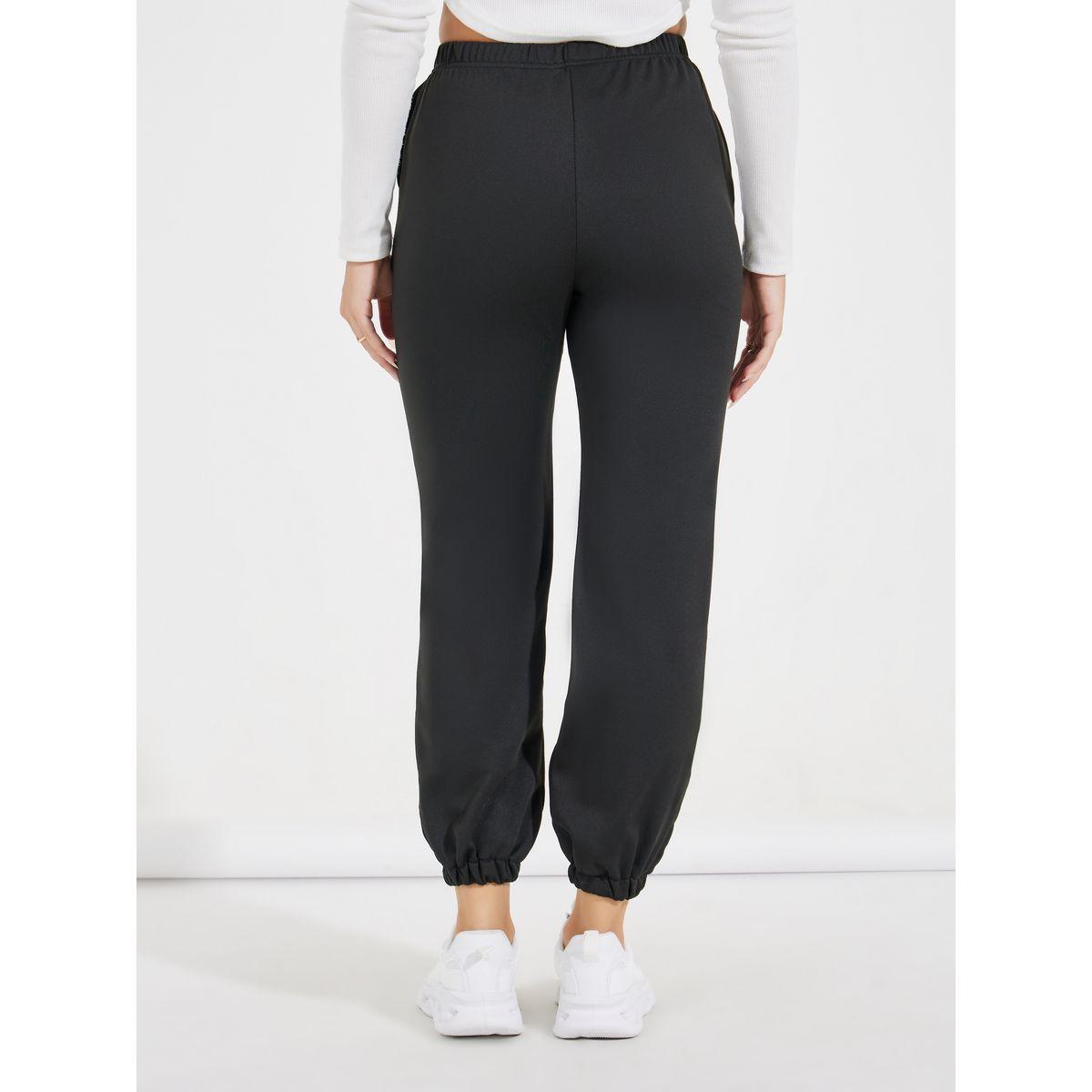 جوغر بخصر مطاطي مع حواف بأساور-women-clothing-bottoms-joggers-image-4