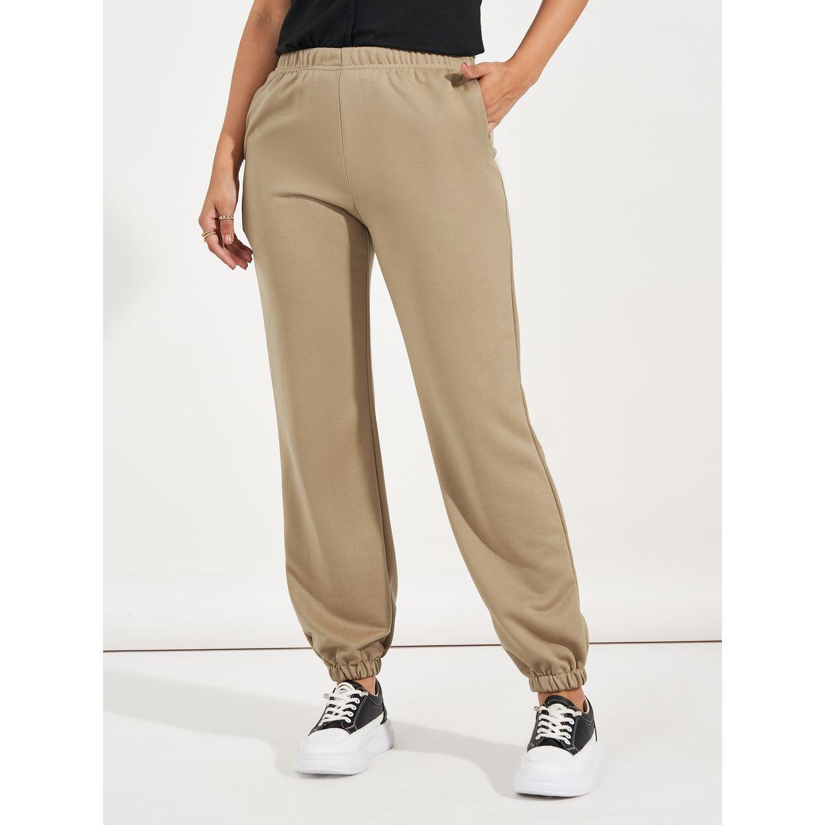 Styli Elasticated Waist Cuffed Joggers-women-clothing-bottoms-joggers-image-2