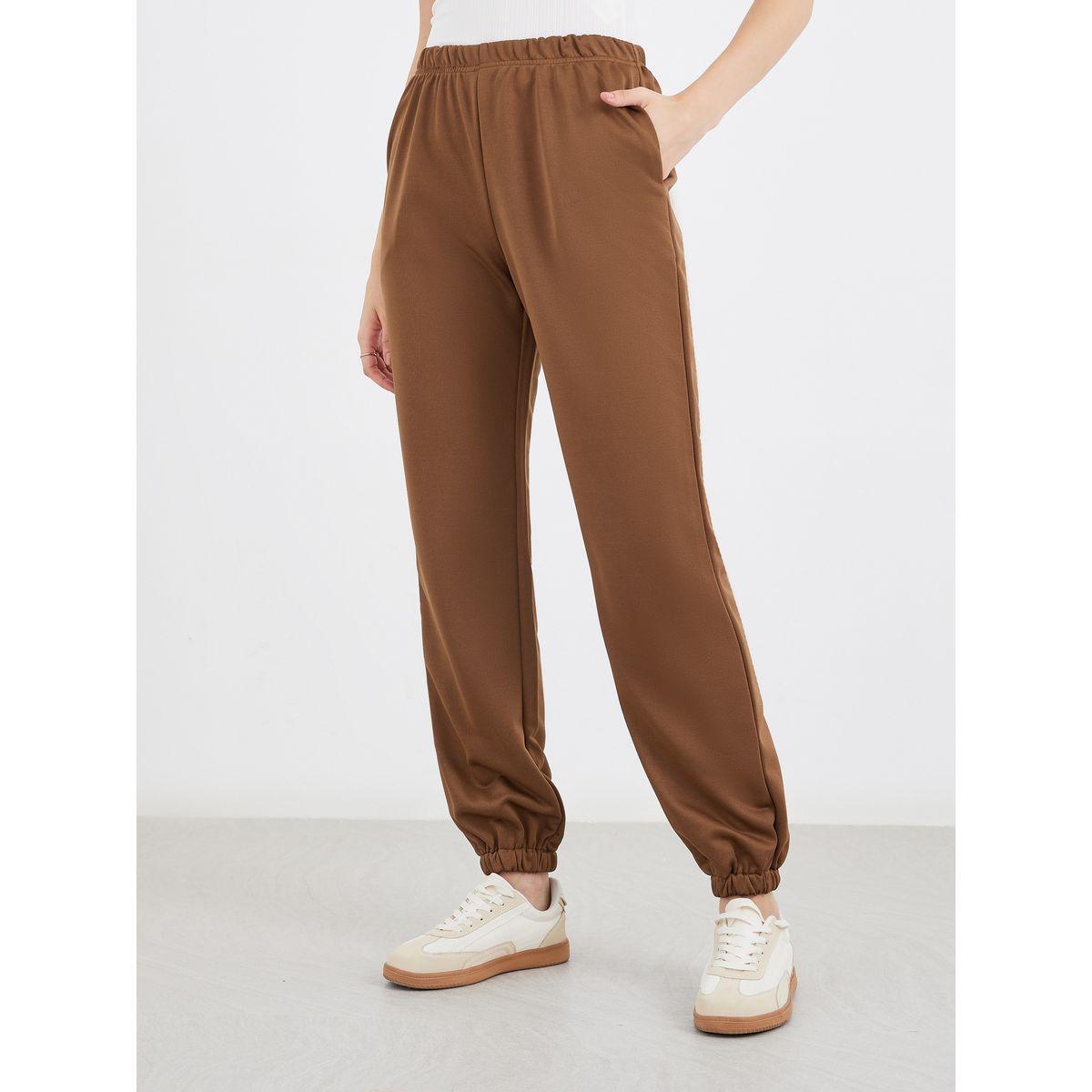 جوغر بقصة مستقيمة وخصر مطاطي-women-clothing-bottoms-joggers-image-2