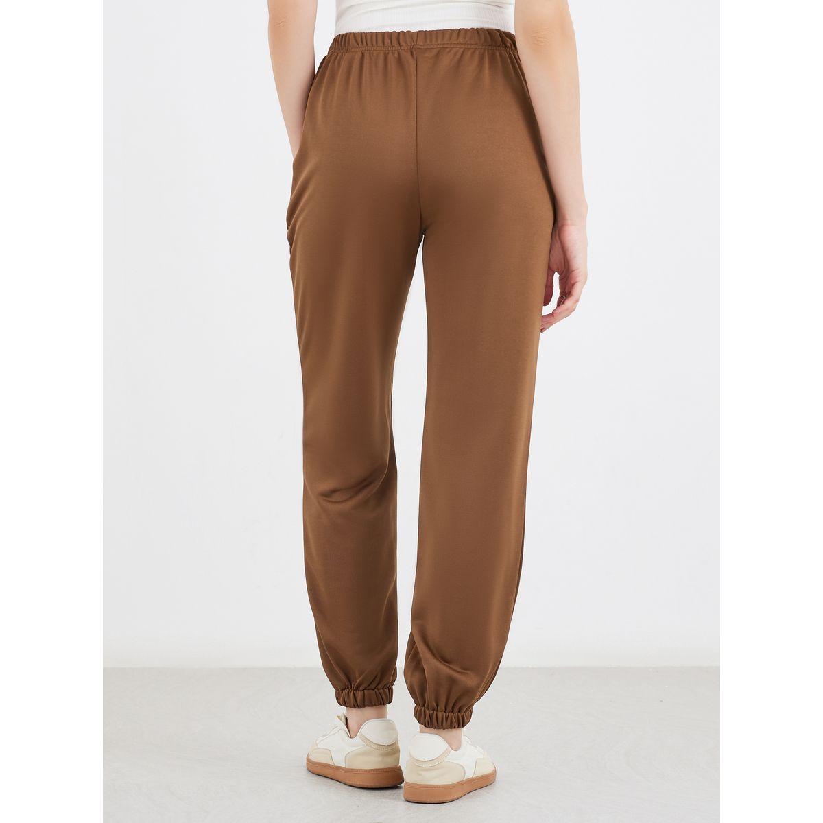 جوغر بقصة مستقيمة وخصر مطاطي-women-clothing-bottoms-joggers-image-4