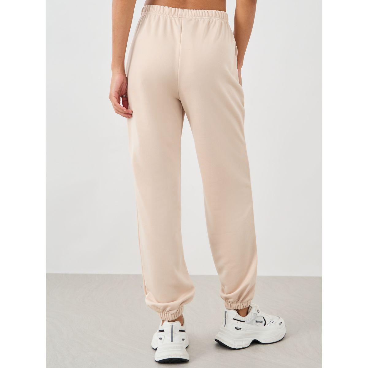 جوغر بخصر مطاطي وحواف بنمط مكبل-women-clothing-bottoms-joggers-image-4
