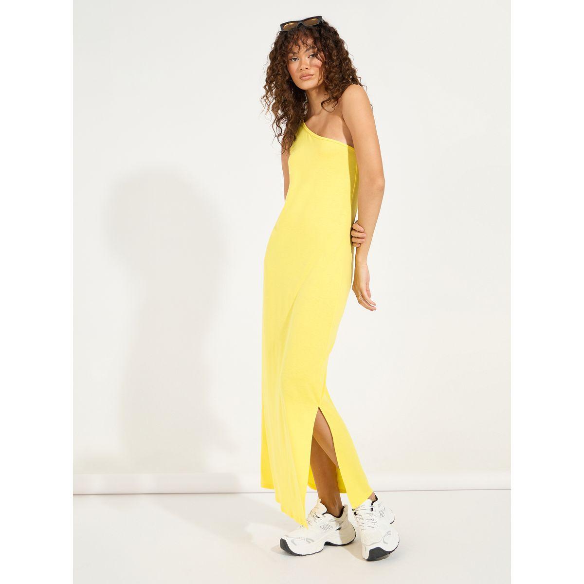 فستان طويل بكتف واحد مع شق جانبي-women-clothing-dresses-image-4