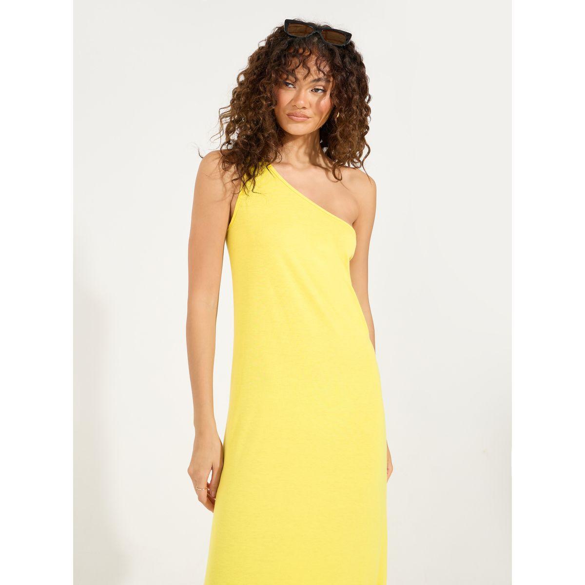 Styli One Shoulder Neck Maxi Dress with Side Slit-women-clothing-dresses-image-5