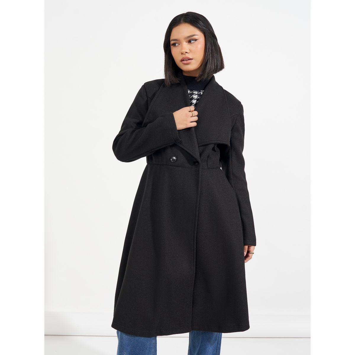 Styli Regular Fit Longline Buttoned Wool Like Coat-women-clothing-coatsandjackets-coats-image-4