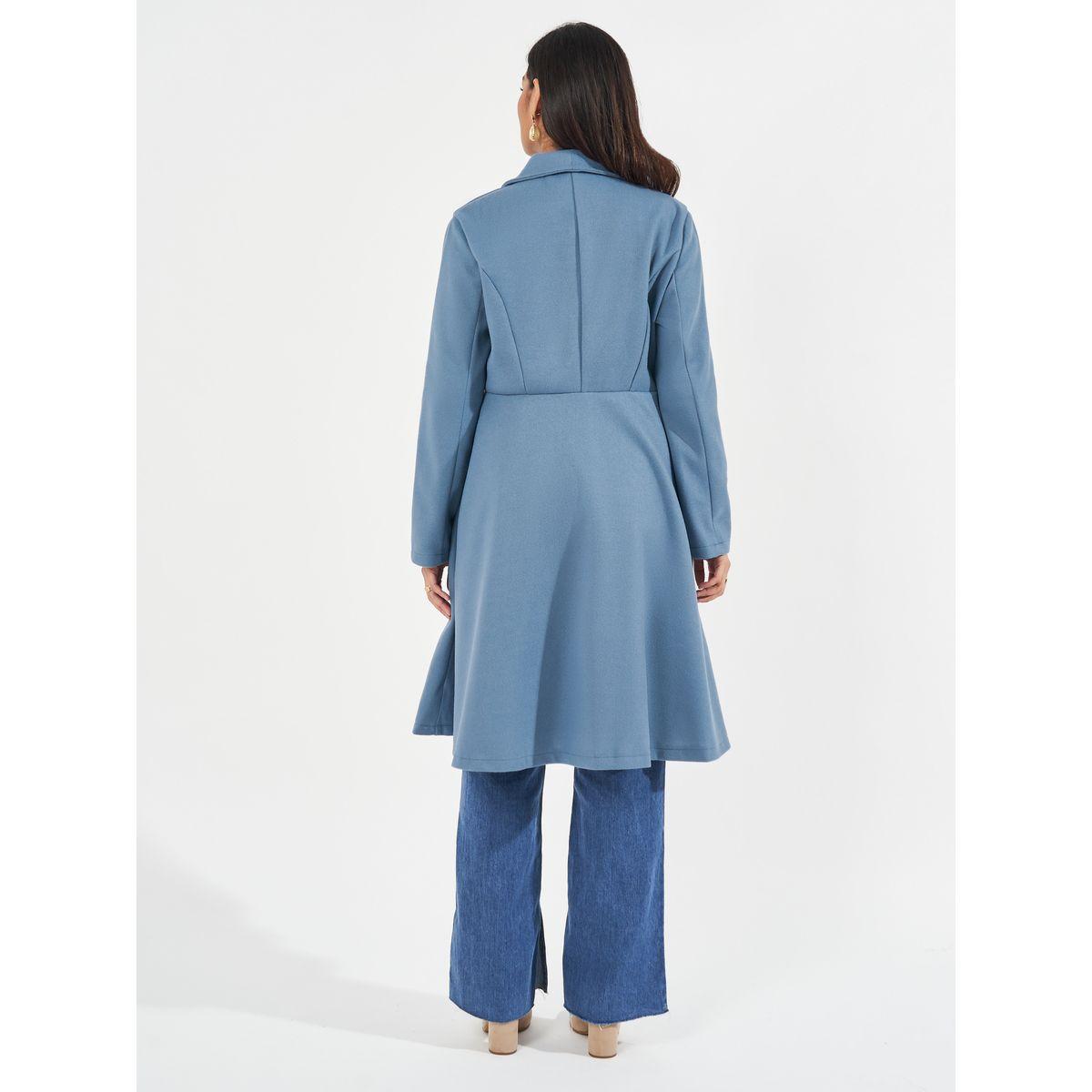معطف بقصة عادية وأزرار-women-clothing-coatsandjackets-coats-image-1