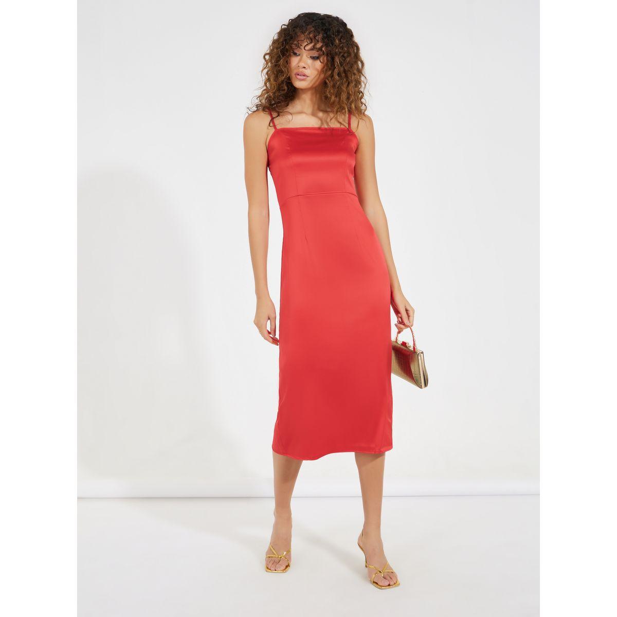 Styli Plain Strappy Sheath Midi Dress-women-clothing-dresses-image-3