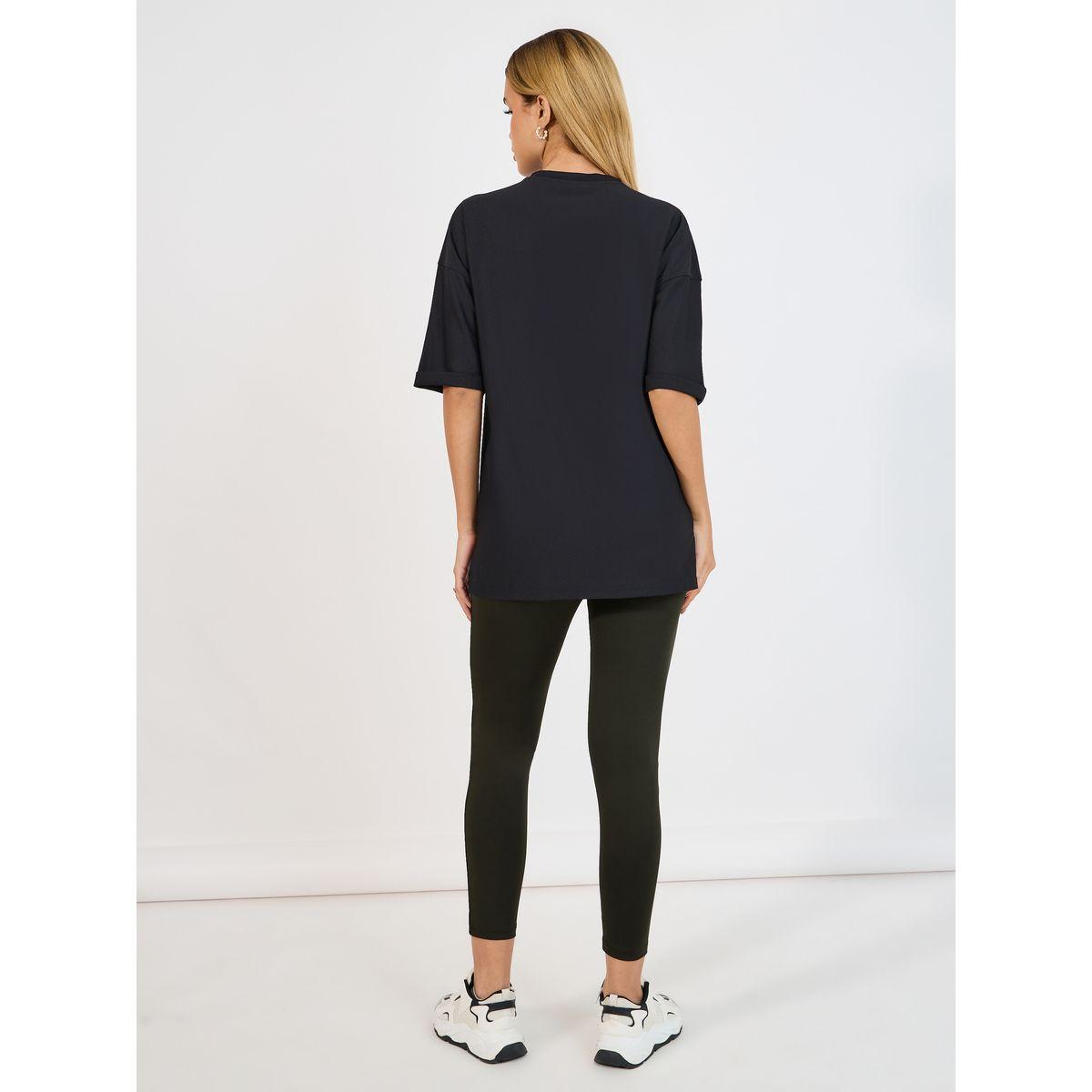 طقم منسق من ليقنز مع تيشيرت فضفاض-women-clothing-coordsets-image-4