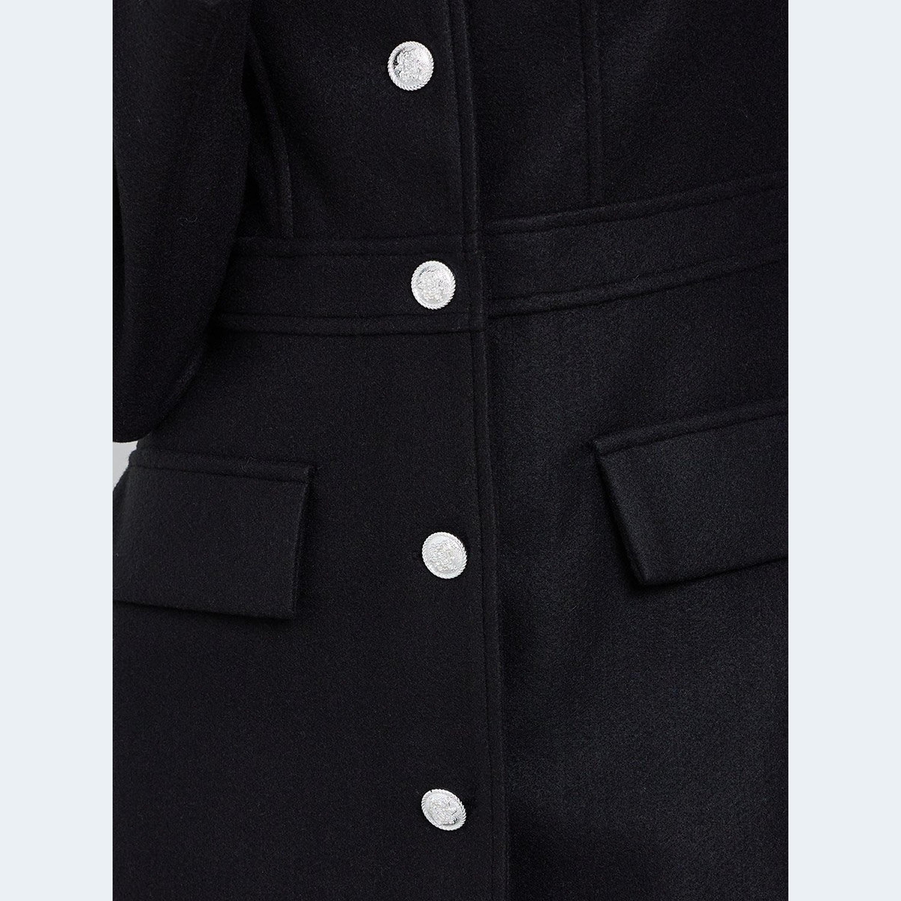 ستايلي - معطف أسود بأزرار حتى الركبة-women-winterwear-coatsandjackets-coats-image-3