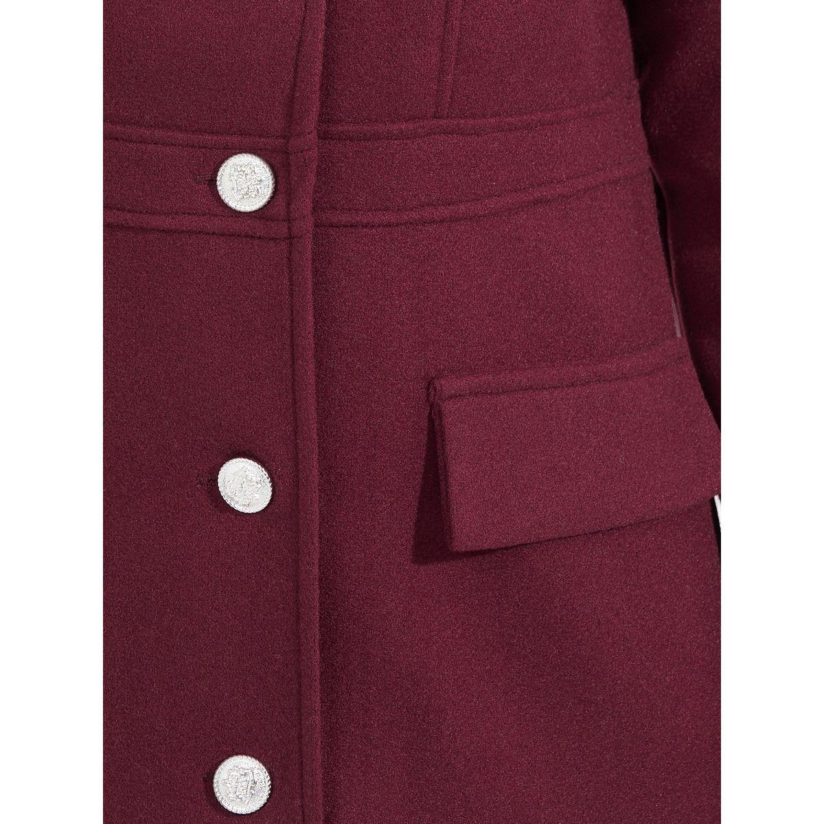 Styli Regular Fit Knee Length Buttoned Wool Like Coat-women-clothing-coatsandjackets-coats-image-4