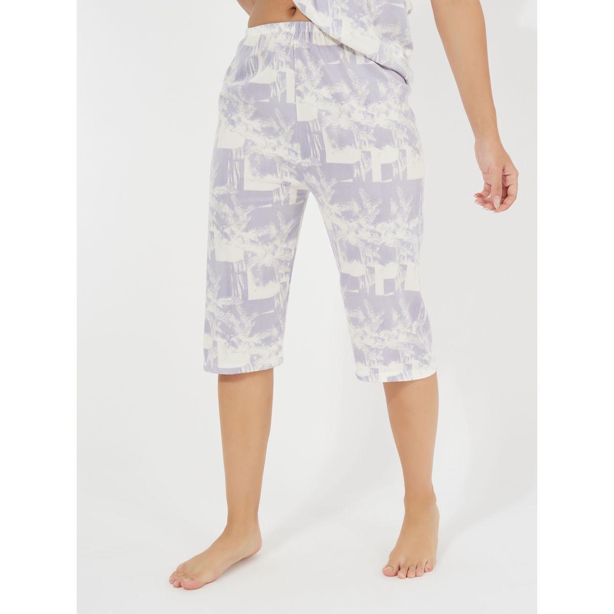 Styli All Over Print T-Shirt & Capri Pyjama Set-women-clothing-nightwear-pyjamas-longsets-image-5