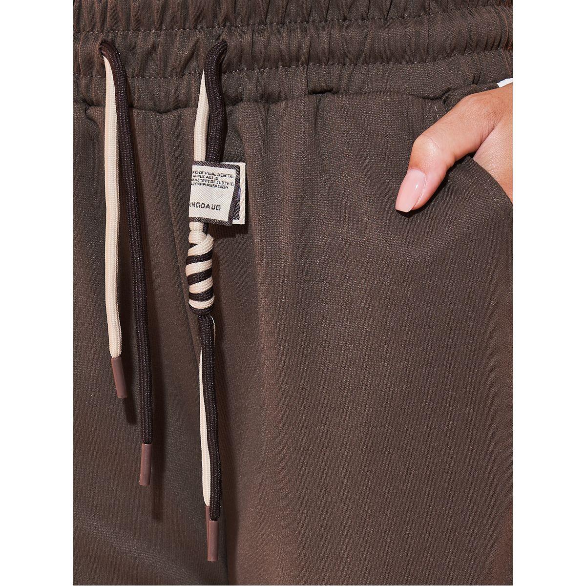 Styli Contrast Side Panel Straight Leg Pants-women-clothing-bottoms-trousers-image-3