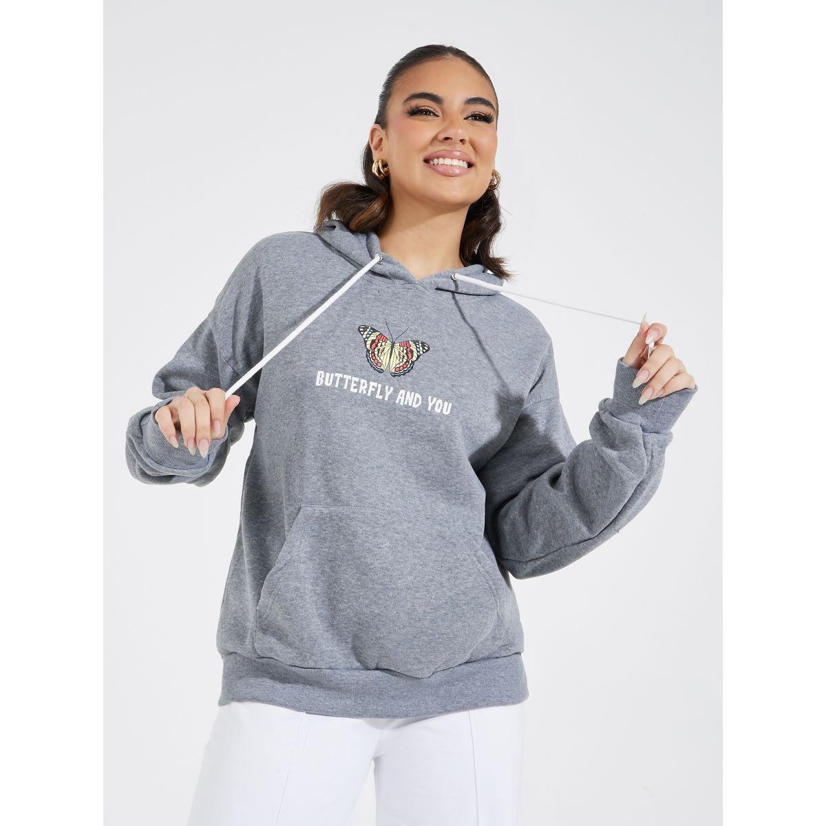 Styli Butterfly Print Hoodie-women-winterwear-hoodiesandsweatshirts-hoodies-image-1