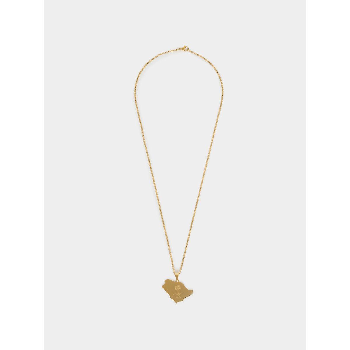 Styli Saudi Map Pendant Necklace-women-watchesandjewellery-jewellery-necklacesandpendants-image-1
