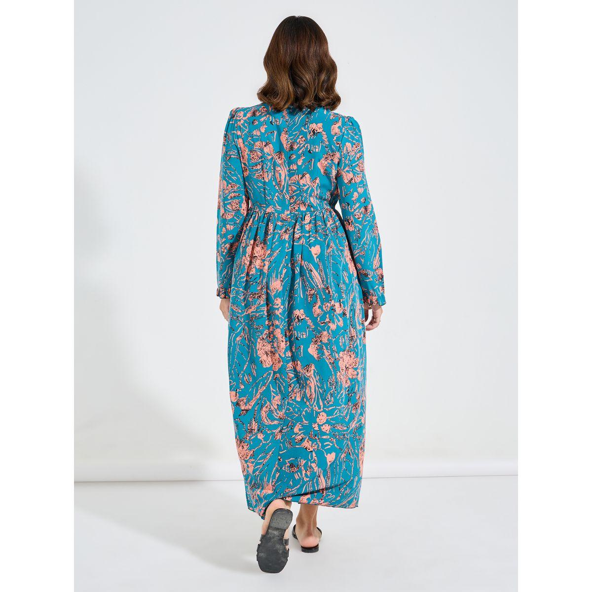 Styli All Over Print Maxi Dress with Ruffle Detail-women-clothing-dresses-image-6