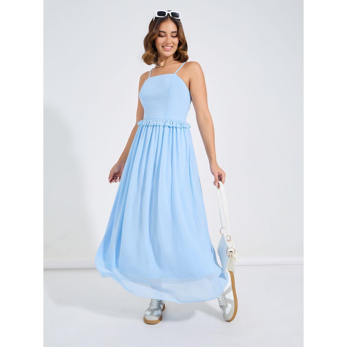 Styli Strappy Maxi Dress with Ruffle Detail-women-clothing-dresses-image-5