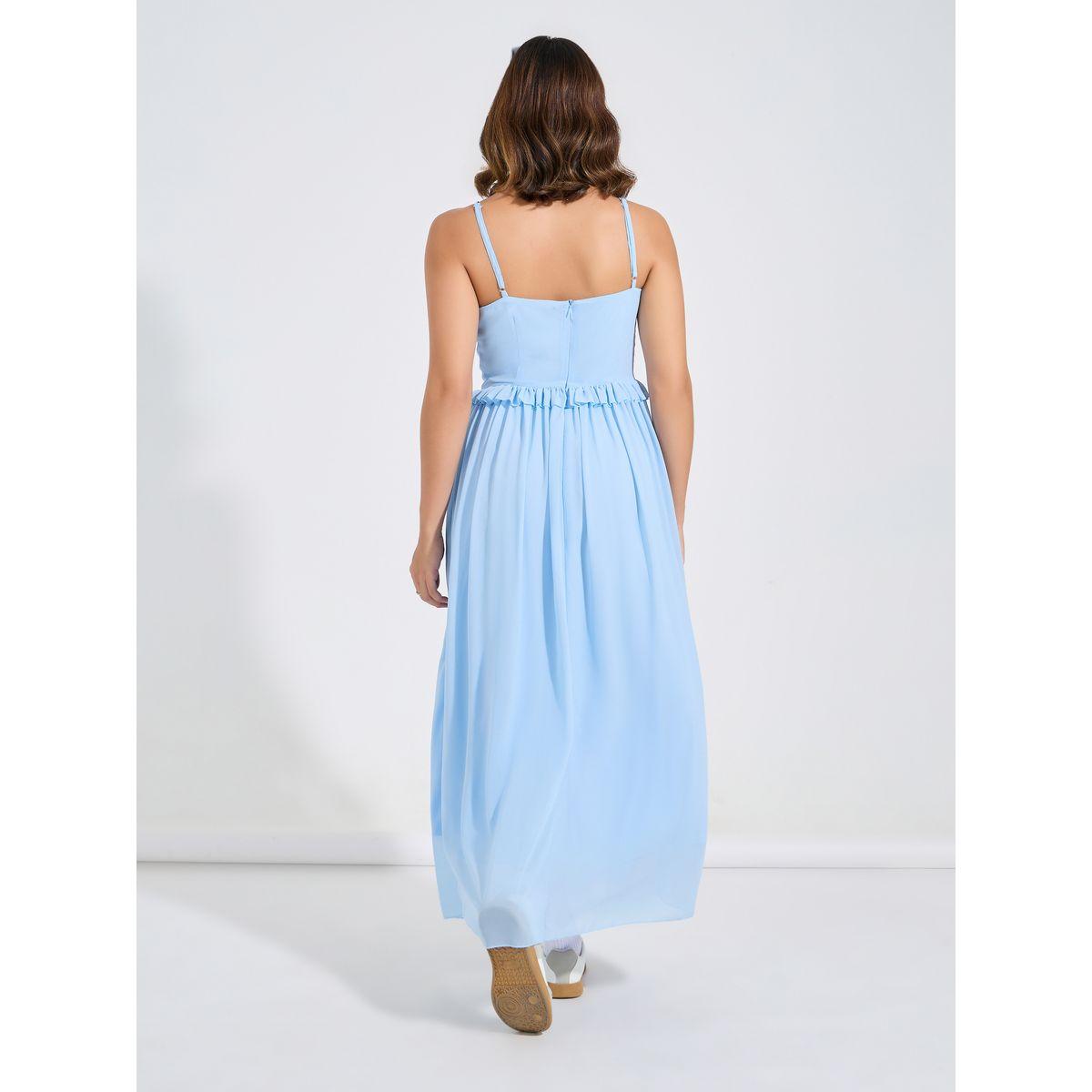 فستان طويل مطبع بالكامل مع اكمام طويلة وكشكش-women-clothing-dresses-image-6