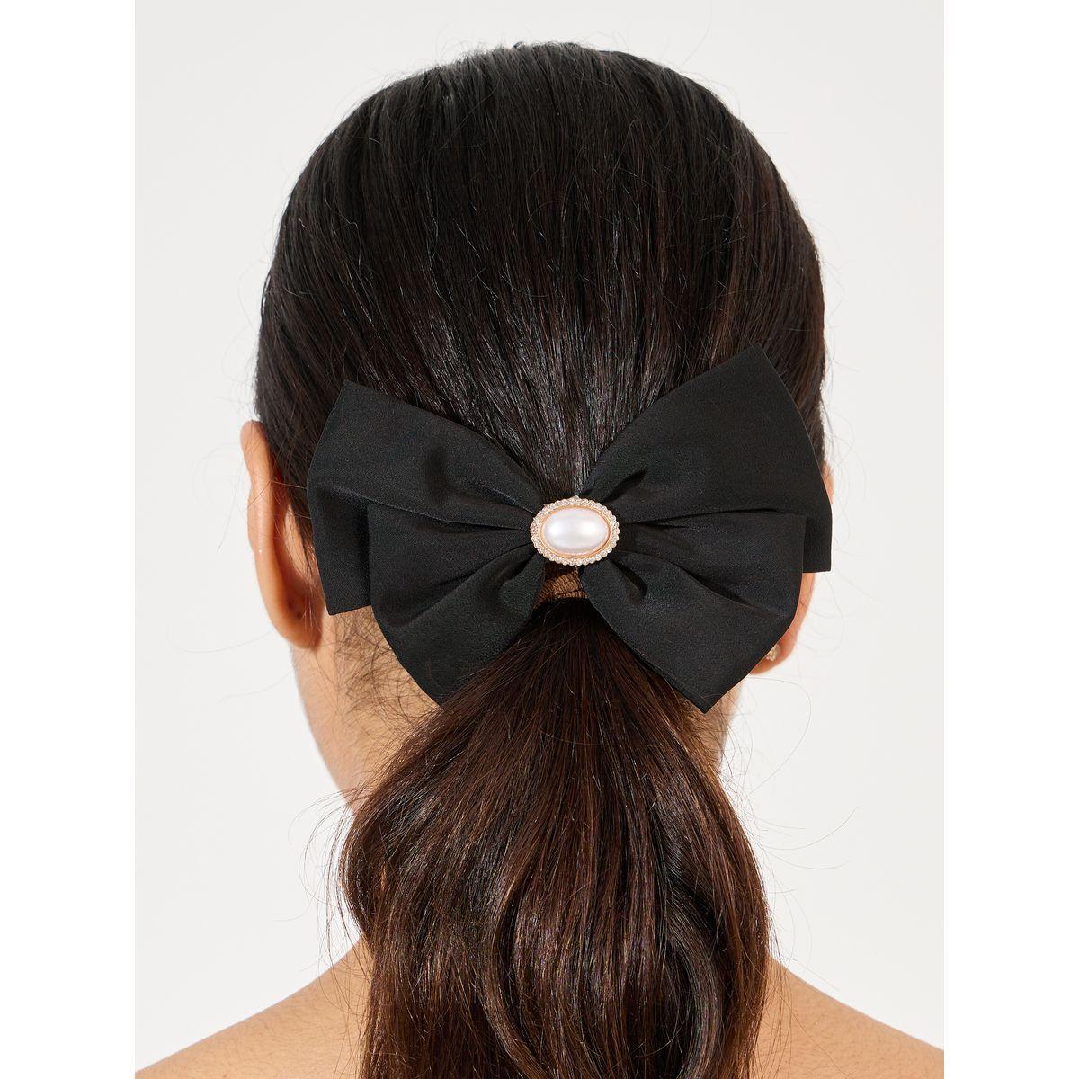 مشبك شعر بربطة فيونكة ولؤلؤ صناعي-women-hairaccessories-clips-image-1