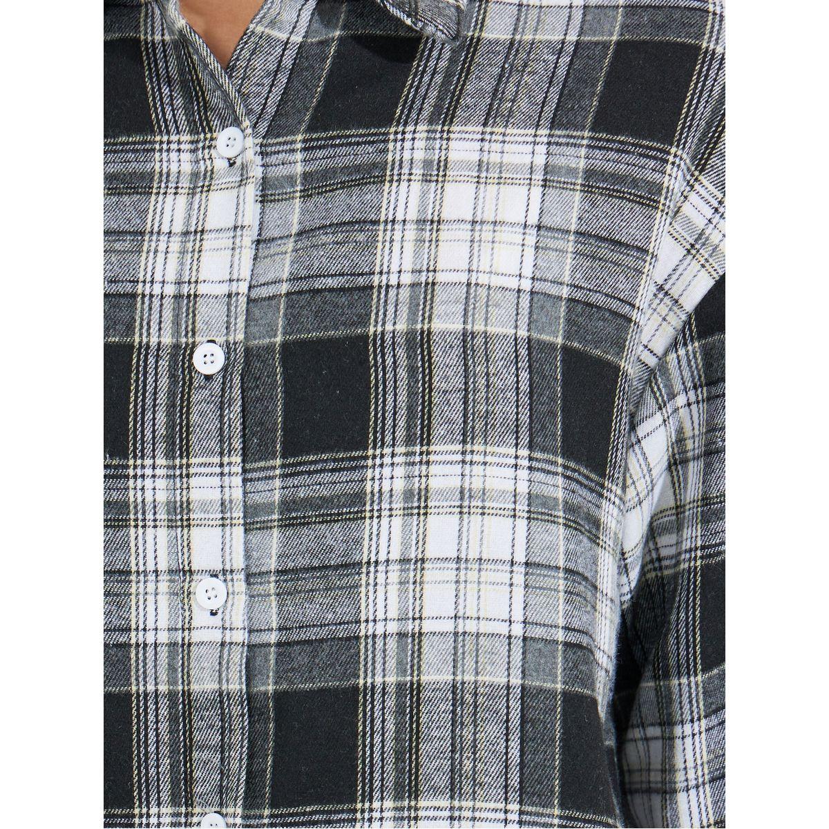 Styli Oversized Check Longline Shirt-women-clothing-shirtsandblouses-shirts-image-4