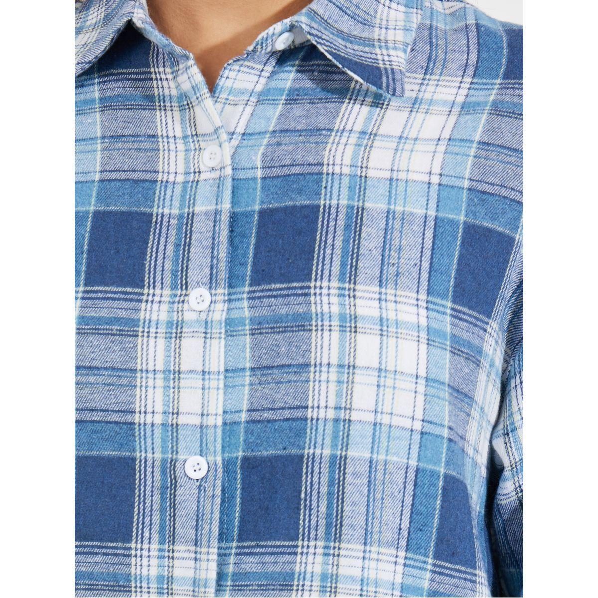 Styli Oversized Check Longline Shirt-women-clothing-shirtsandblouses-shirts-image-4