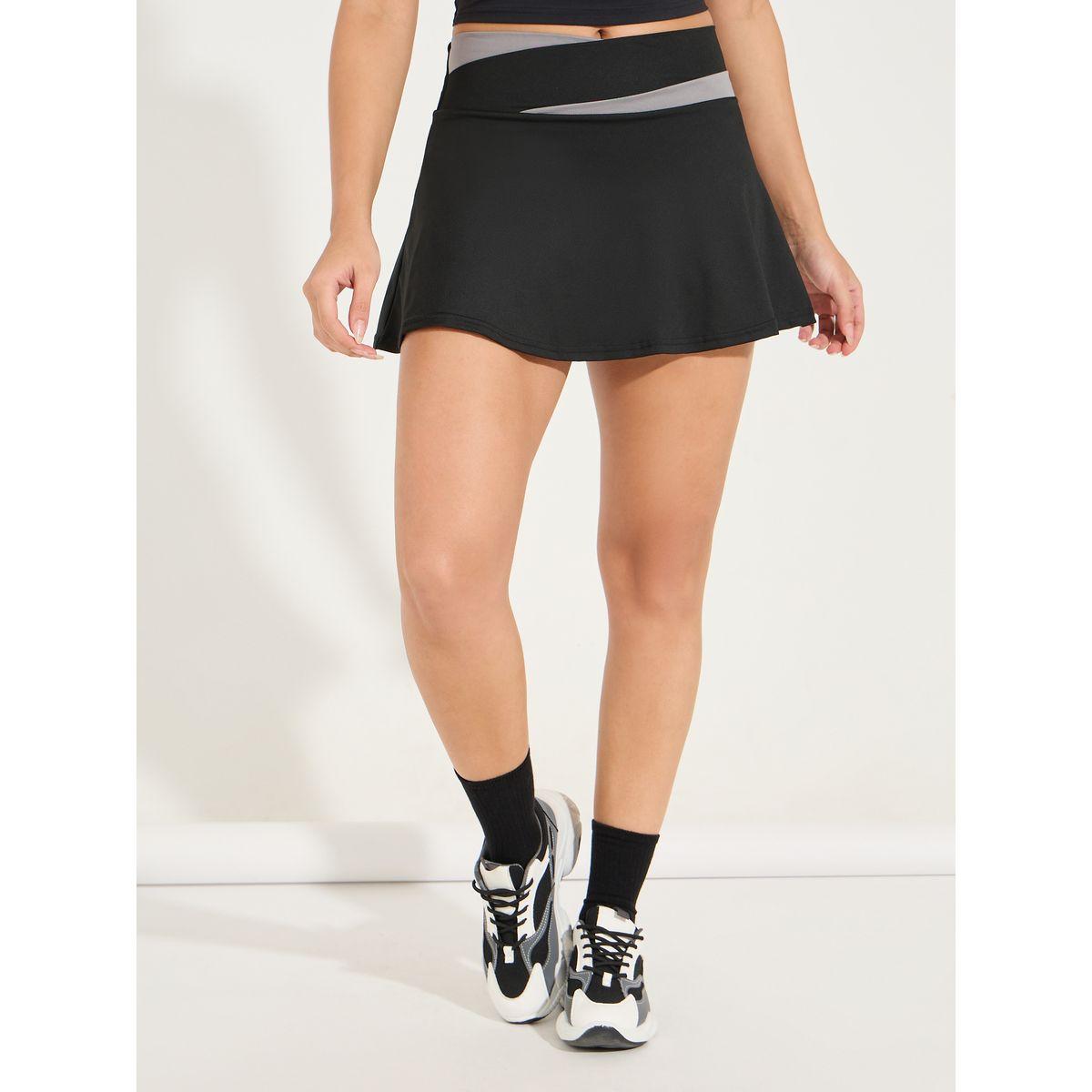 Styli Active Single Stroke Color Waist Tennis Skorts-women-clothing-sportswearandactivewear-bottoms-image-2
