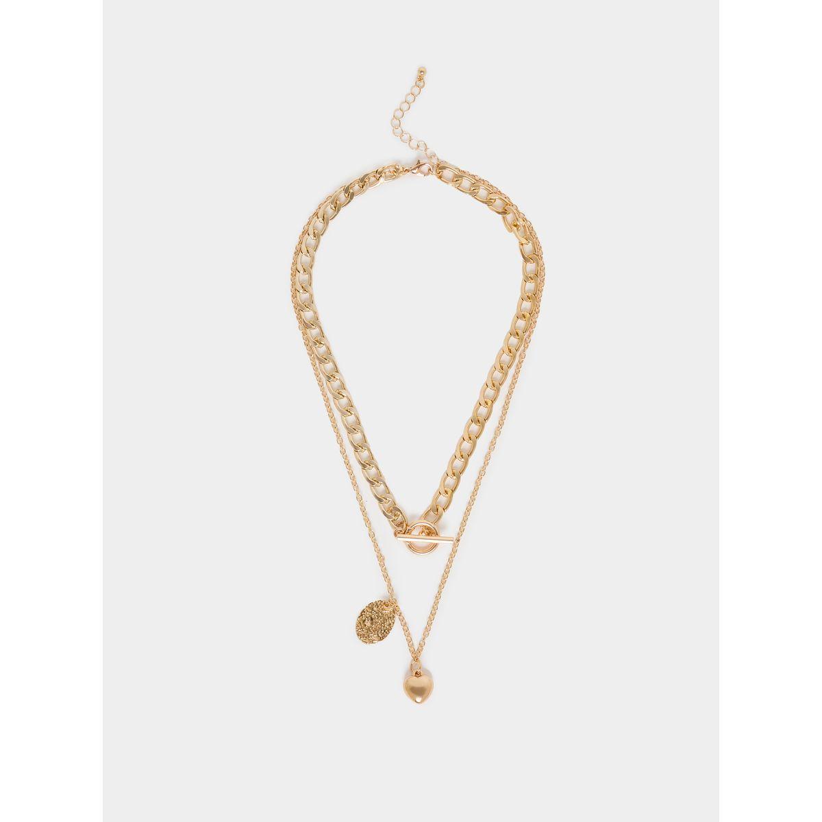 Styli Heart Pendant Layered Necklace-women-watchesandjewellery-jewellery-necklacesandpendants-image-2