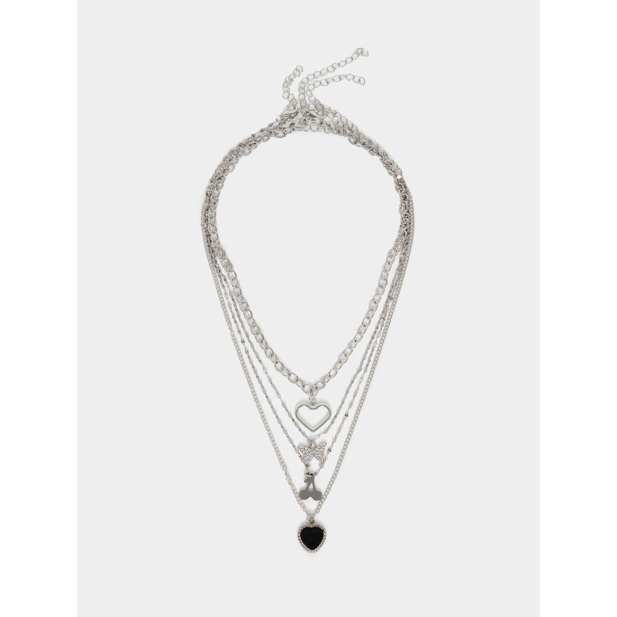 Styli Heart Pendant Layered Necklace-women-watchesandjewellery-jewellery-necklacesandpendants-image-1
