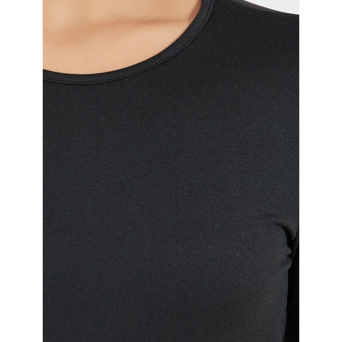 Styli Solid Round Neck Knit Bodysuit-women-clothing-tshirts-image-4
