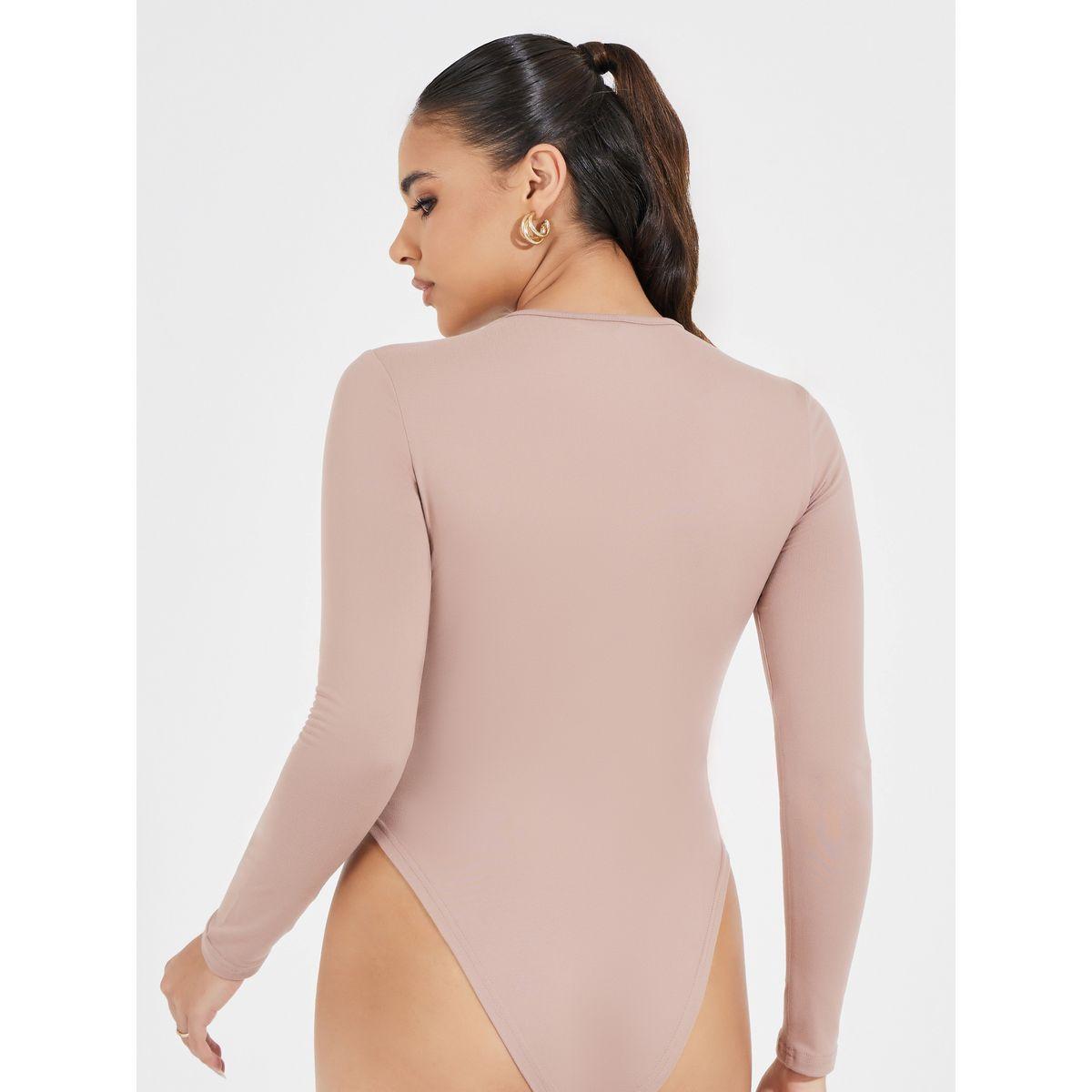 بودي سوت سادة بتفاصيل محبوكة وياقة دائرية-women-clothing-shirtsandblouses-blouses-image-1