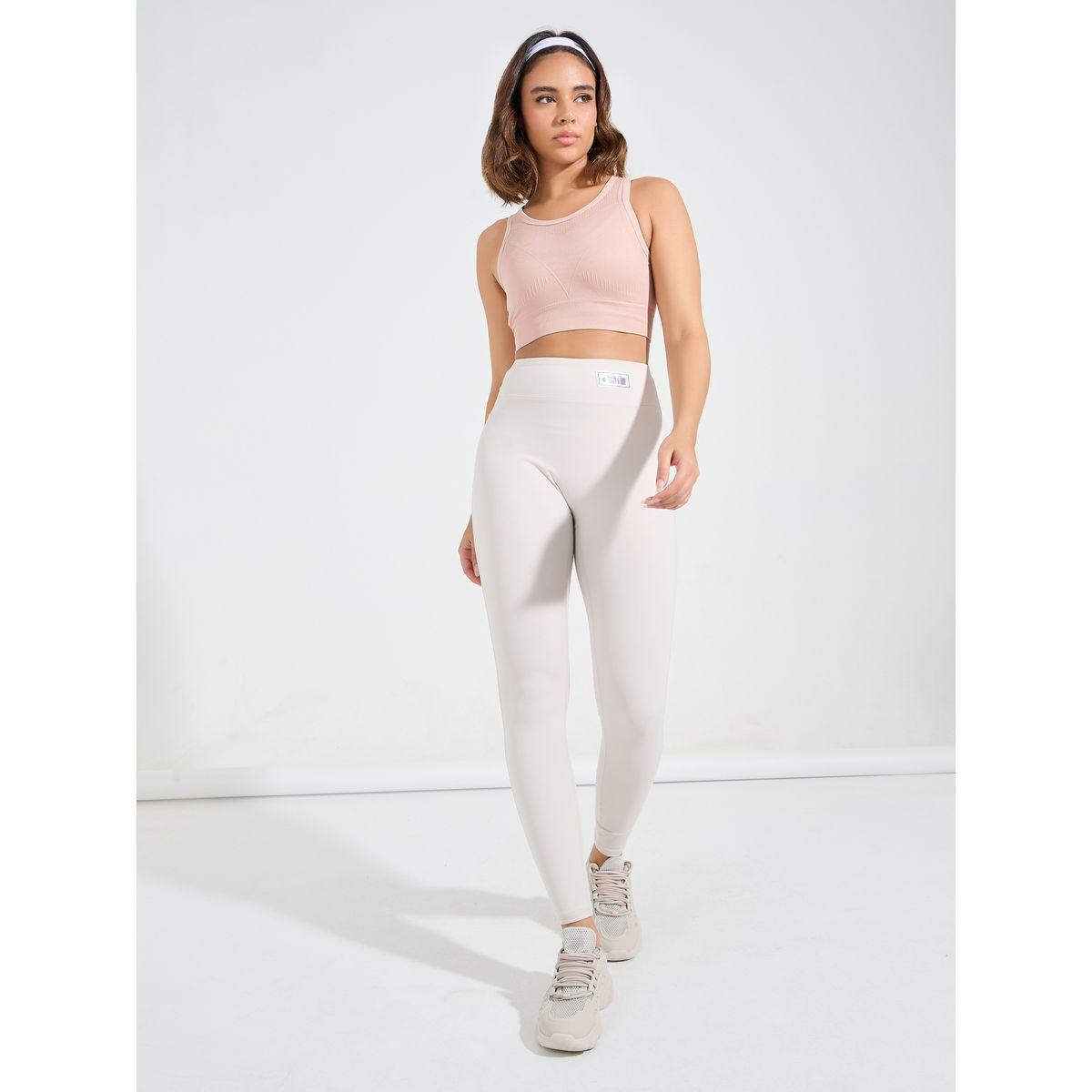 Styli Active Tonal Textured Open Mesh High Back Detail Sports Bra-women-clothing-sportswearandactivewear-sportsbras-image-2