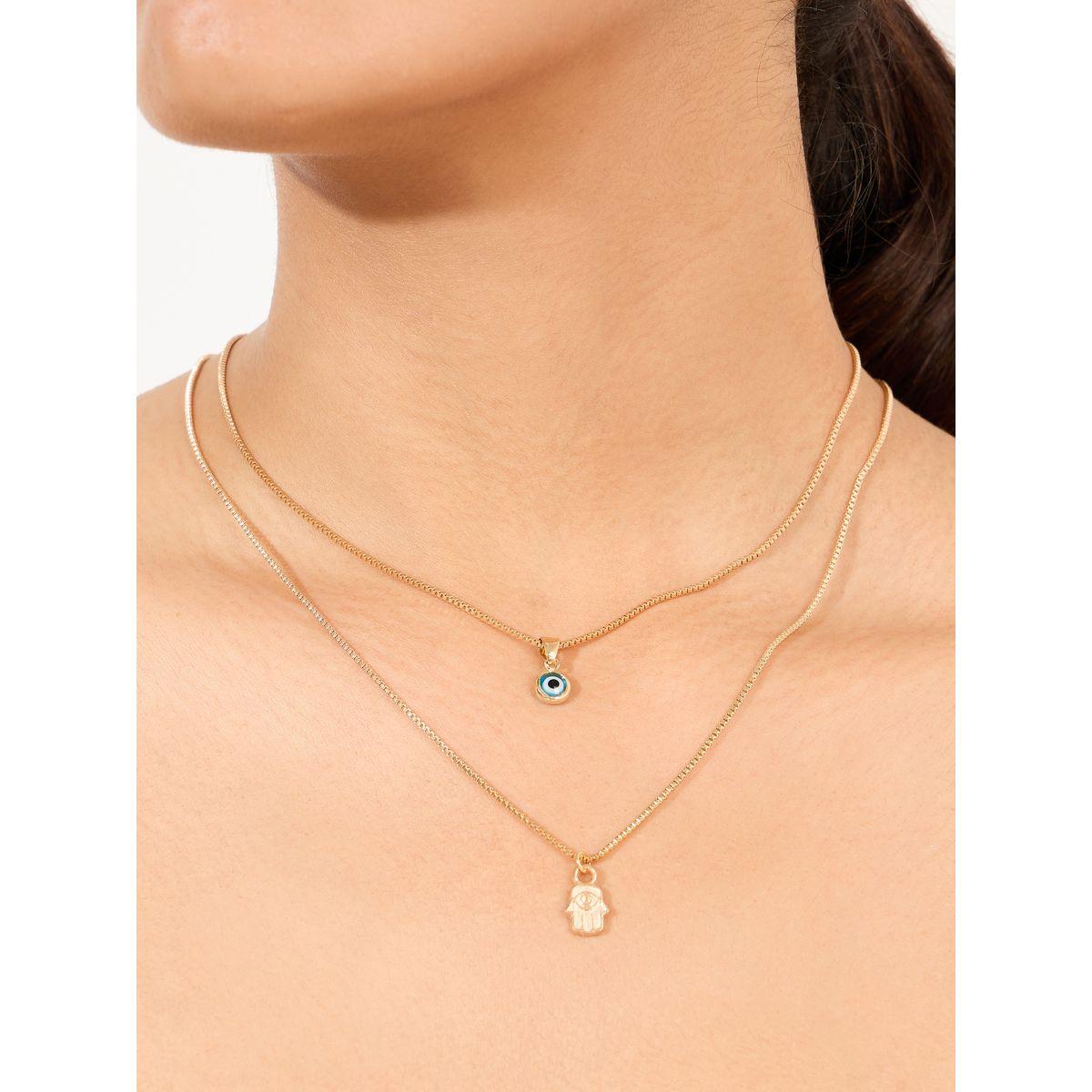 Styli Charm Pendant Layered Necklace-women-watchesandjewellery-jewellery-necklacesandpendants-image-1