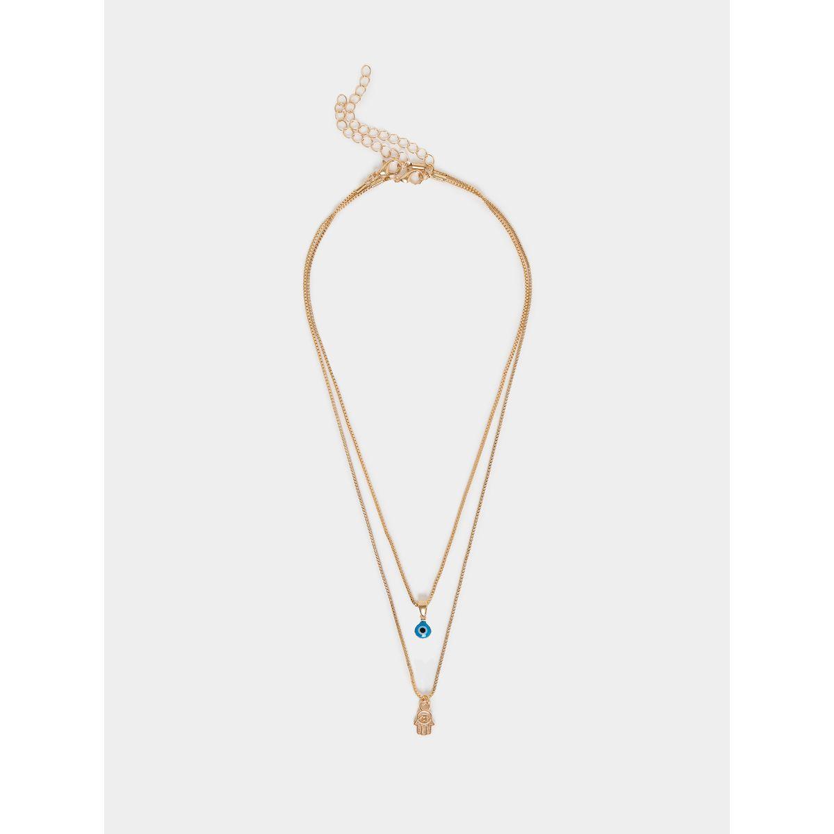 Styli Charm Pendant Layered Necklace-women-watchesandjewellery-jewellery-necklacesandpendants-image-2