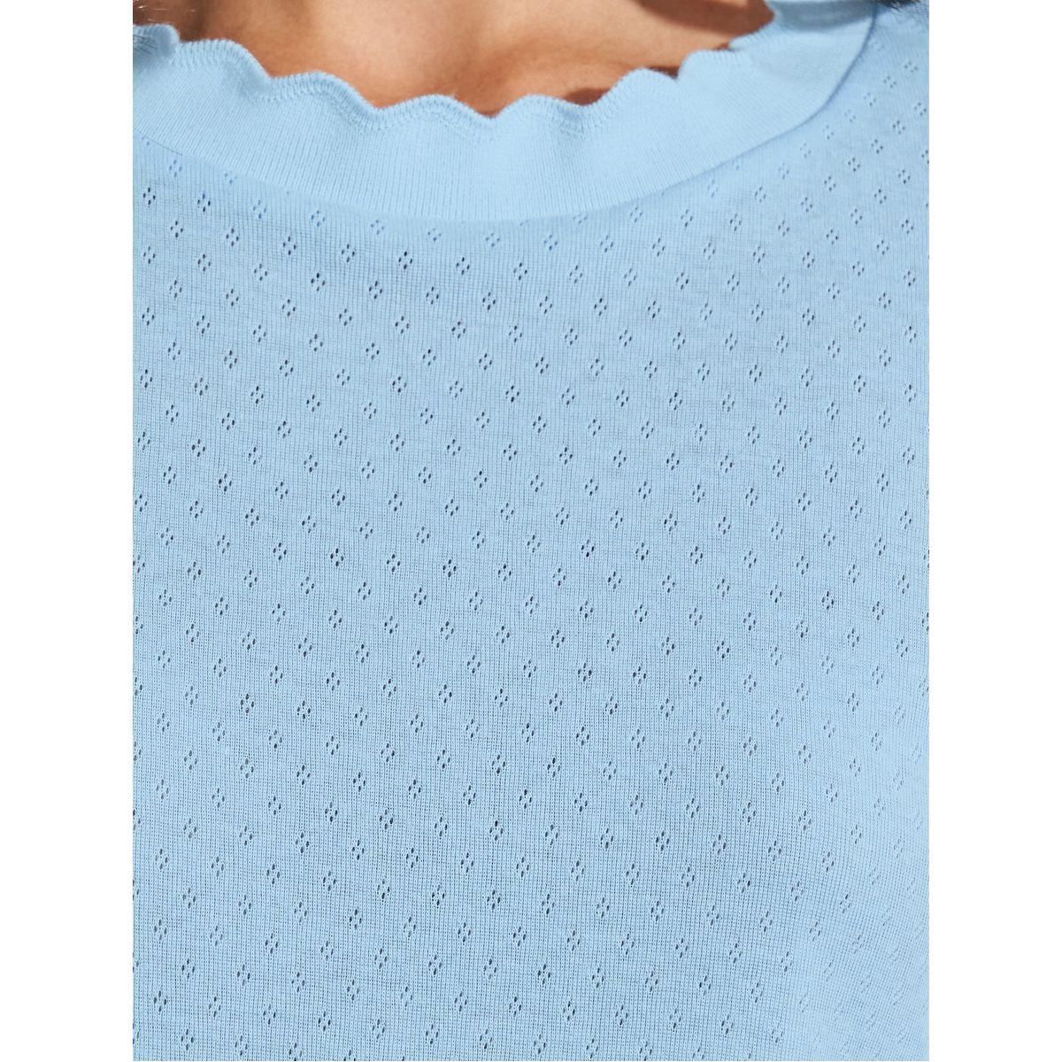 بلوزة محبوكة مع حافة بنمط خس-women-clothing-tshirts-image-3