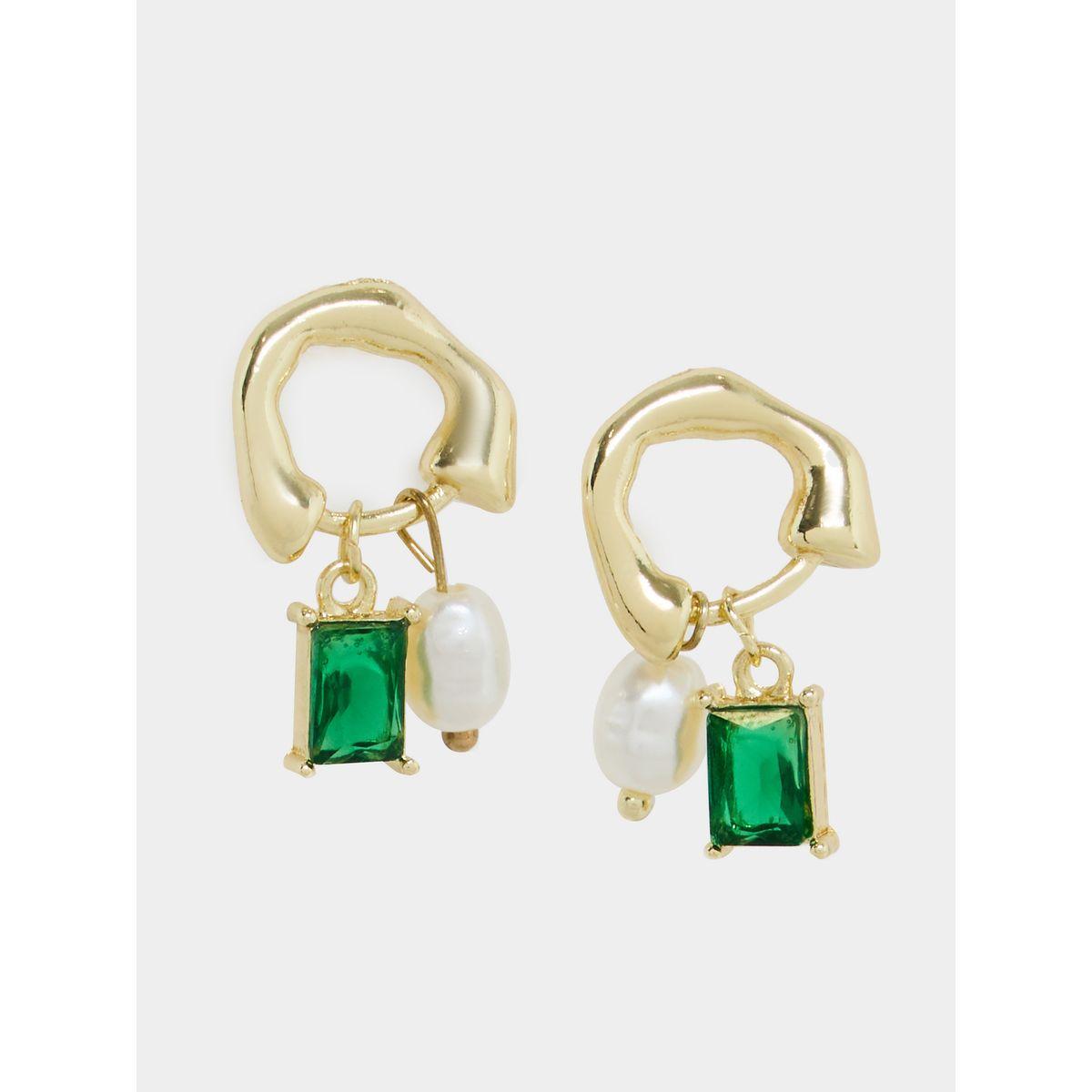 Styli Drop Accent Stud Earrings-women-watchesandjewellery-jewellery-earrings-image-1
