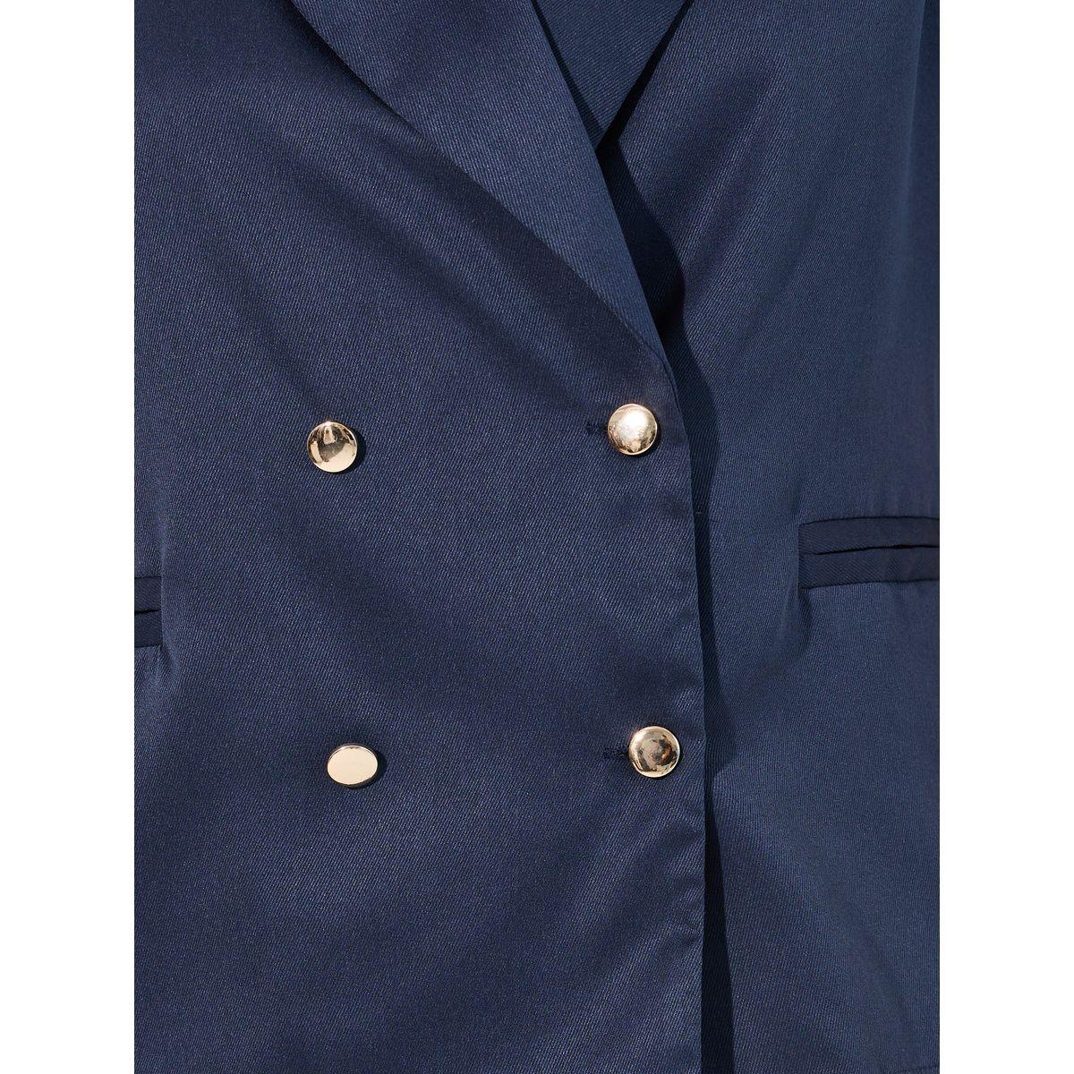 Styli Notch Lapel Collar Blazer Look Top with Button Detail-women-clothing-shirtsandblouses-blouses-image-3