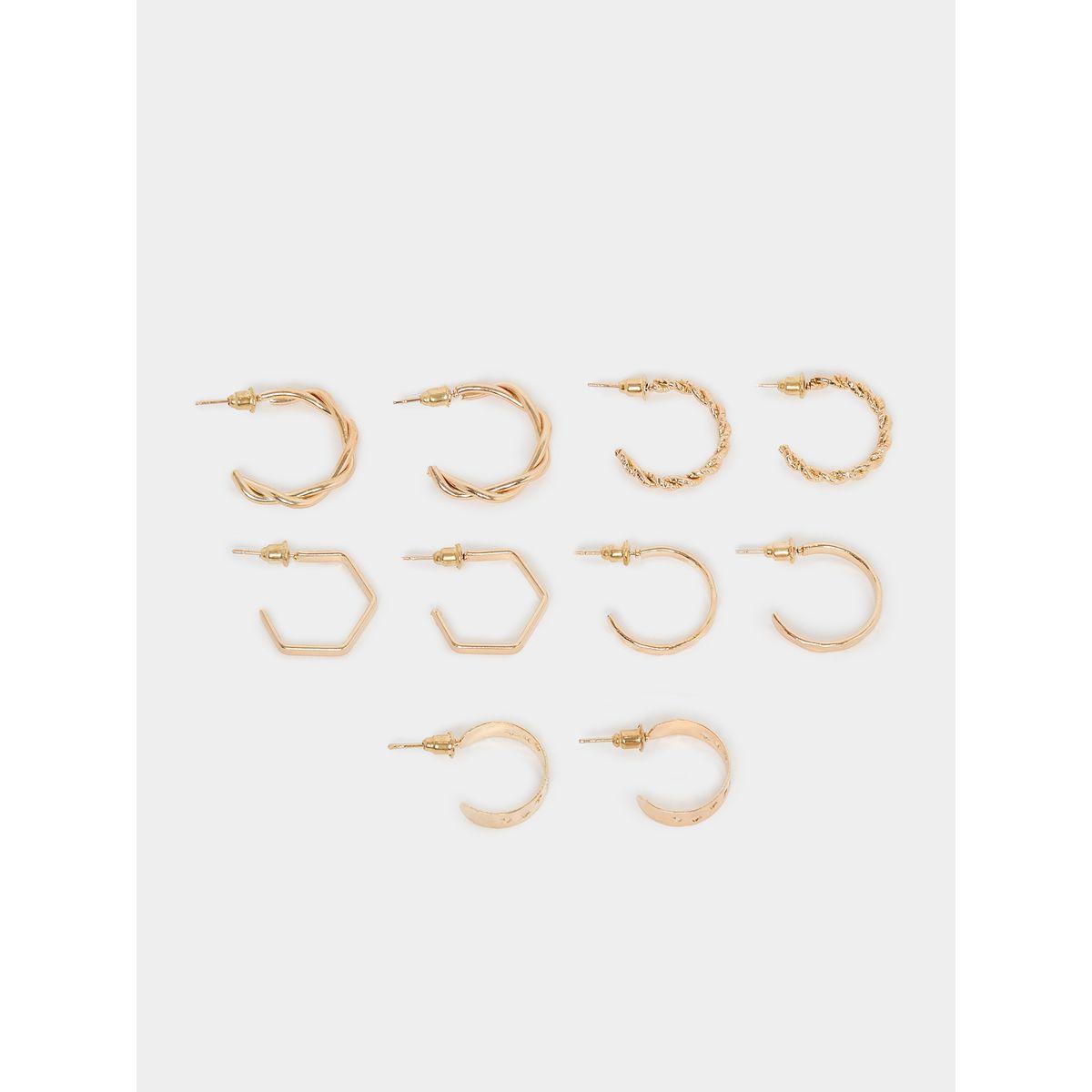 مجموعة من 5 اقراط كاجوال-women-watchesandjewellery-jewellery-earrings-image-1