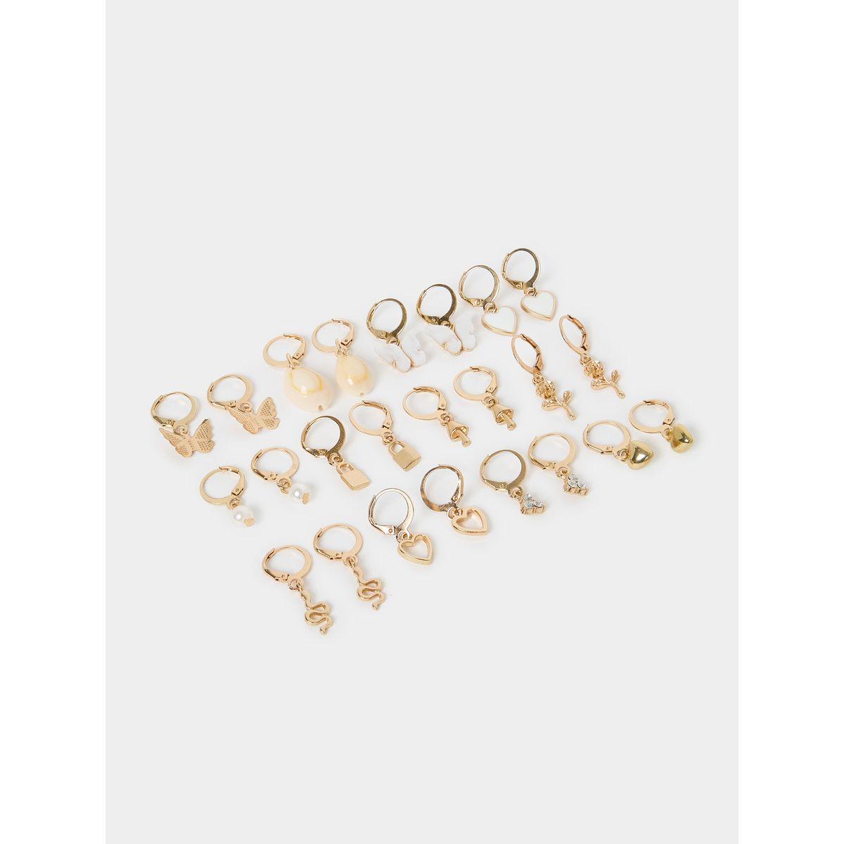 مجموعة من 12 اقراط متنوعة-women-watchesandjewellery-jewellery-earrings-image-1