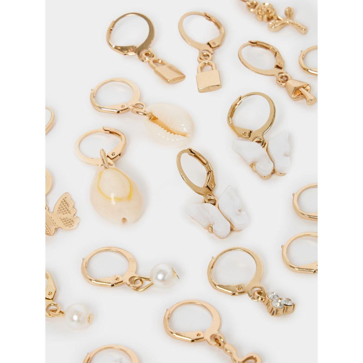 Styli Set of 12 - Assorted Hoop Earrings-women-watchesandjewellery-jewellery-earrings-image-4
