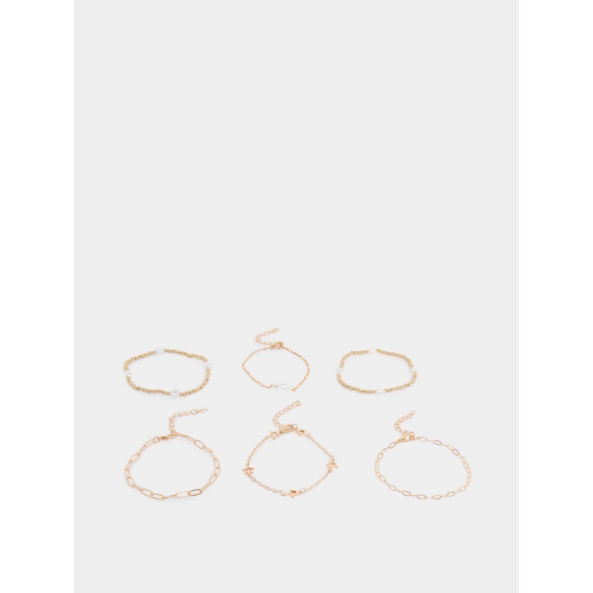 Styli Set of 6- Faux Pearl Accent Bracelets-women-watchesandjewellery-jewellery-banglesandbracelets-image-3