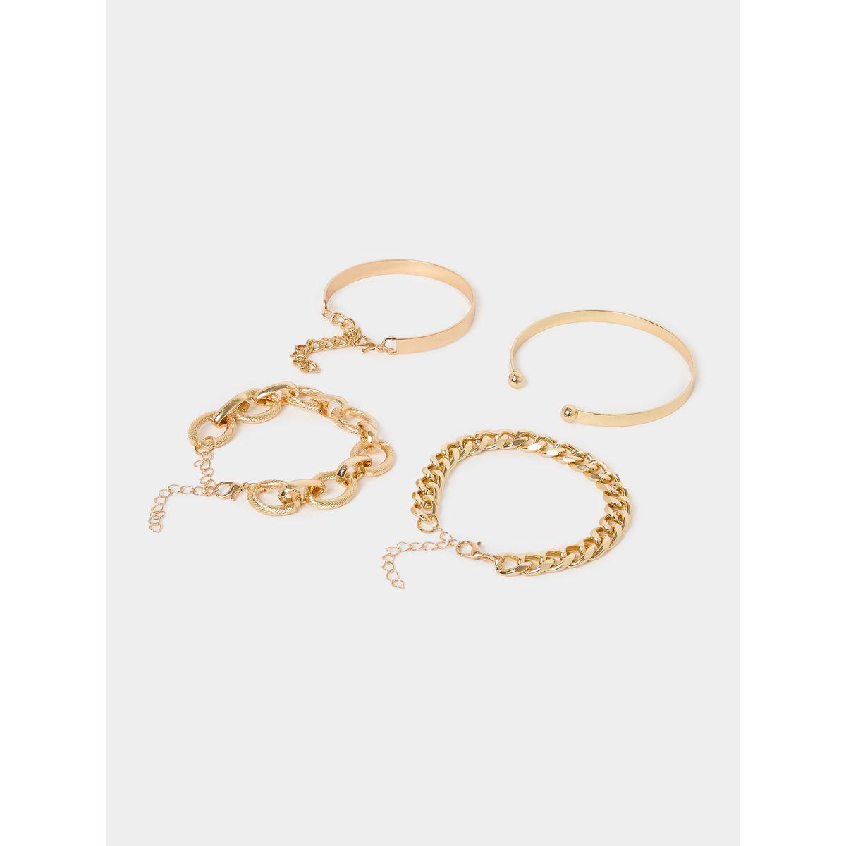 مجموعة من 4 أساور يد كاجوال-women-watchesandjewellery-jewellery-banglesandbracelets-image-3