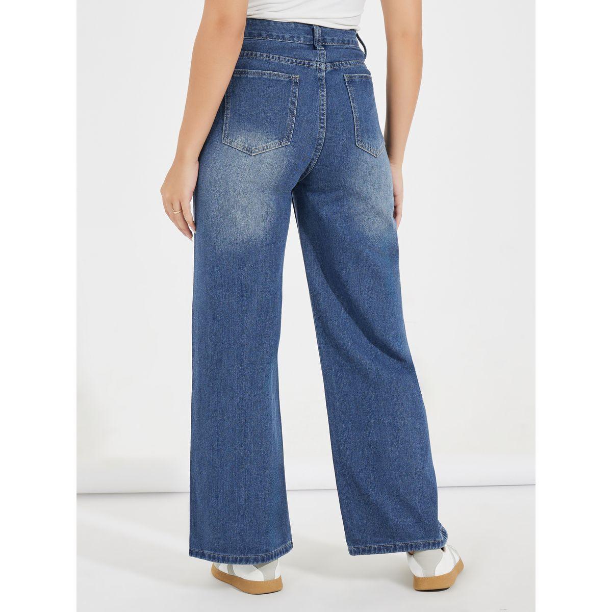 جينز بأرجل واسعة وخصر عالي-women-clothing-bottoms-jeans-image-4