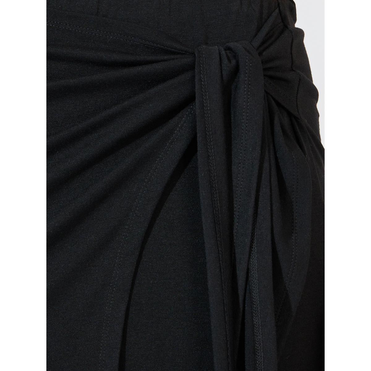 Styli Solid Wrap Midi Skirt with Tie-Up-women-clothing-bottoms-skirts-image-3