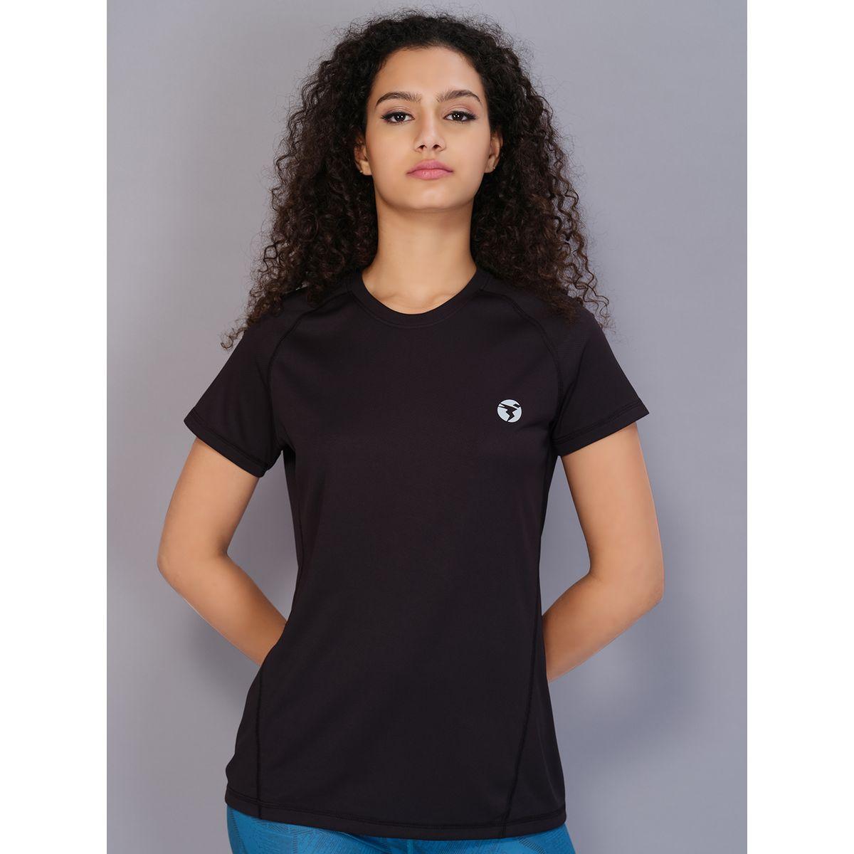 تيشيرت سادة بقصة سليم فت تكنوسبورت × ستايلي-women-clothing-sportswearandactivewear-tshirtsandvests-image-2