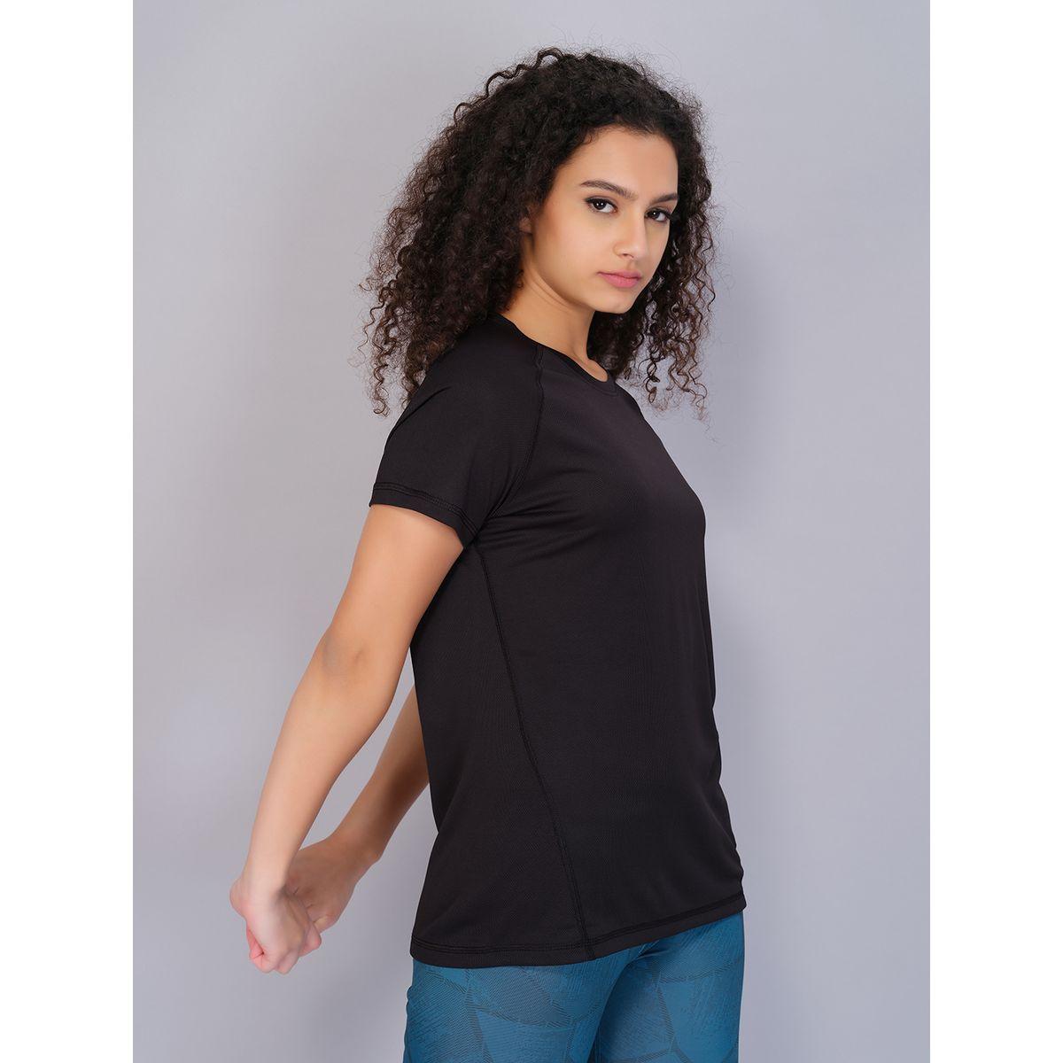 Technosport X Styli  Solid Slim Fit Crew Neck T-Shirt with Techno Cool-women-clothing-sportswearandactivewear-tshirtsandvests-image-4