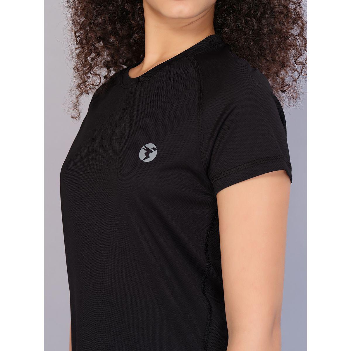 تيشيرت سادة بقصة سليم فت تكنوسبورت × ستايلي-women-clothing-sportswearandactivewear-tshirtsandvests-image-5